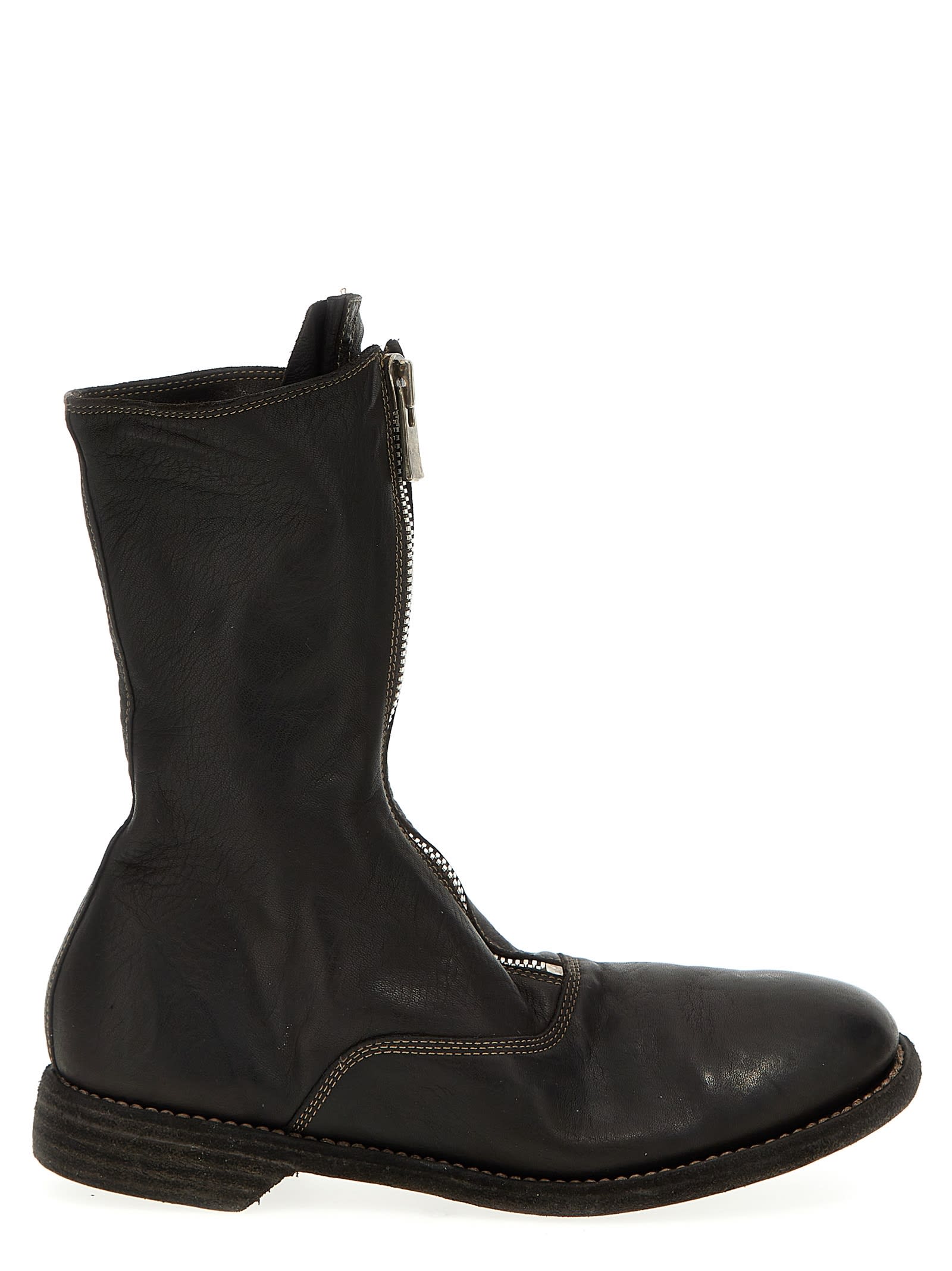 Shop Guidi 310 Ankle Boots In Brown