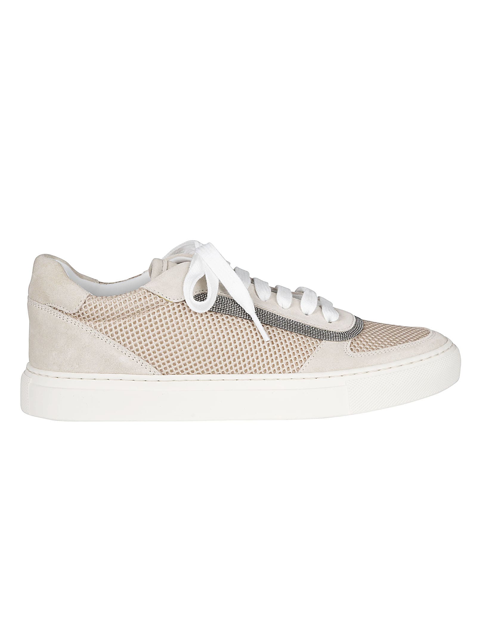 Brunello Cucinelli Mesh Lace-up Sneakers
