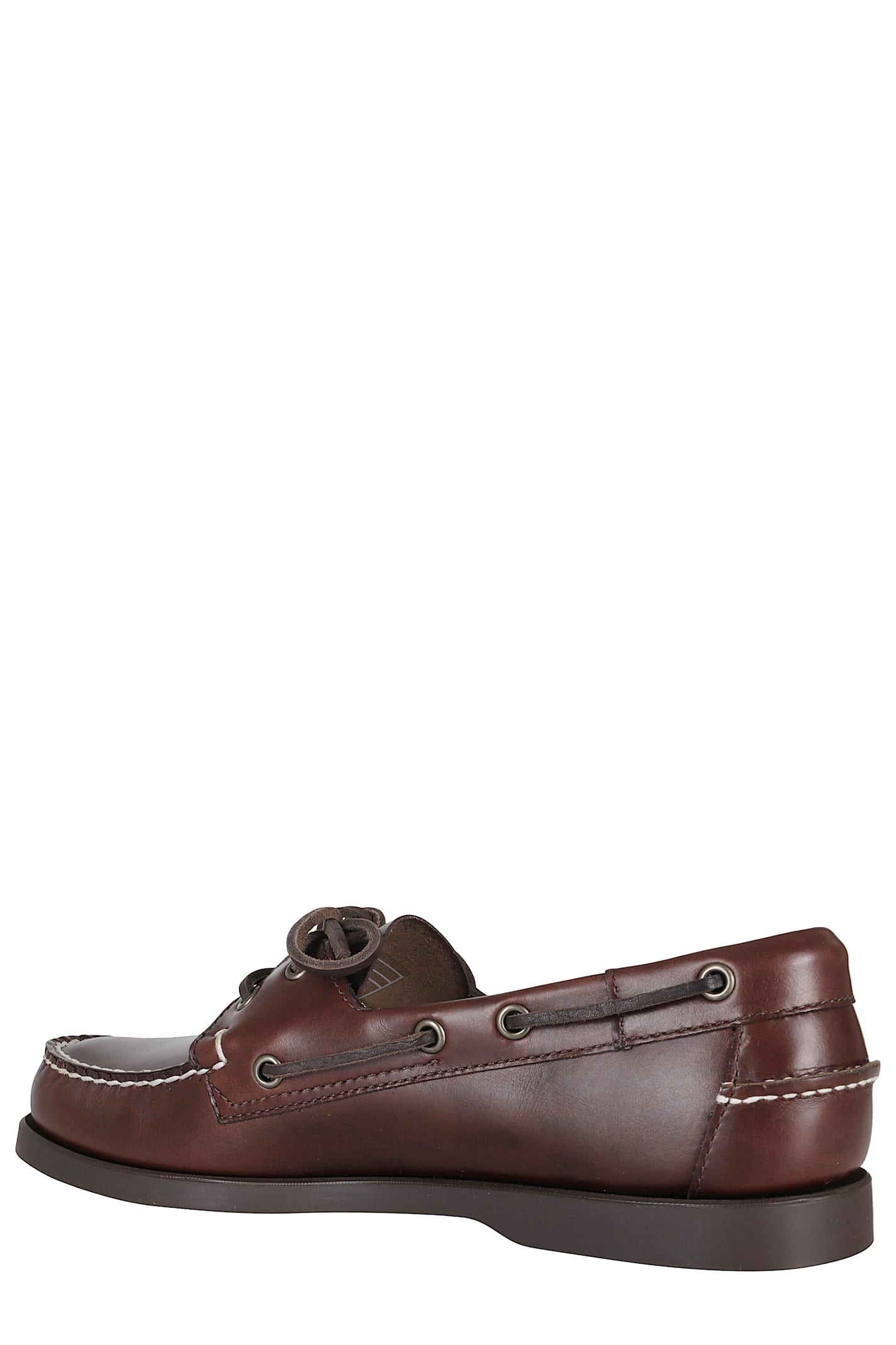 Sebago Docksides Portland Waxed Boat Shoes In Burgundy