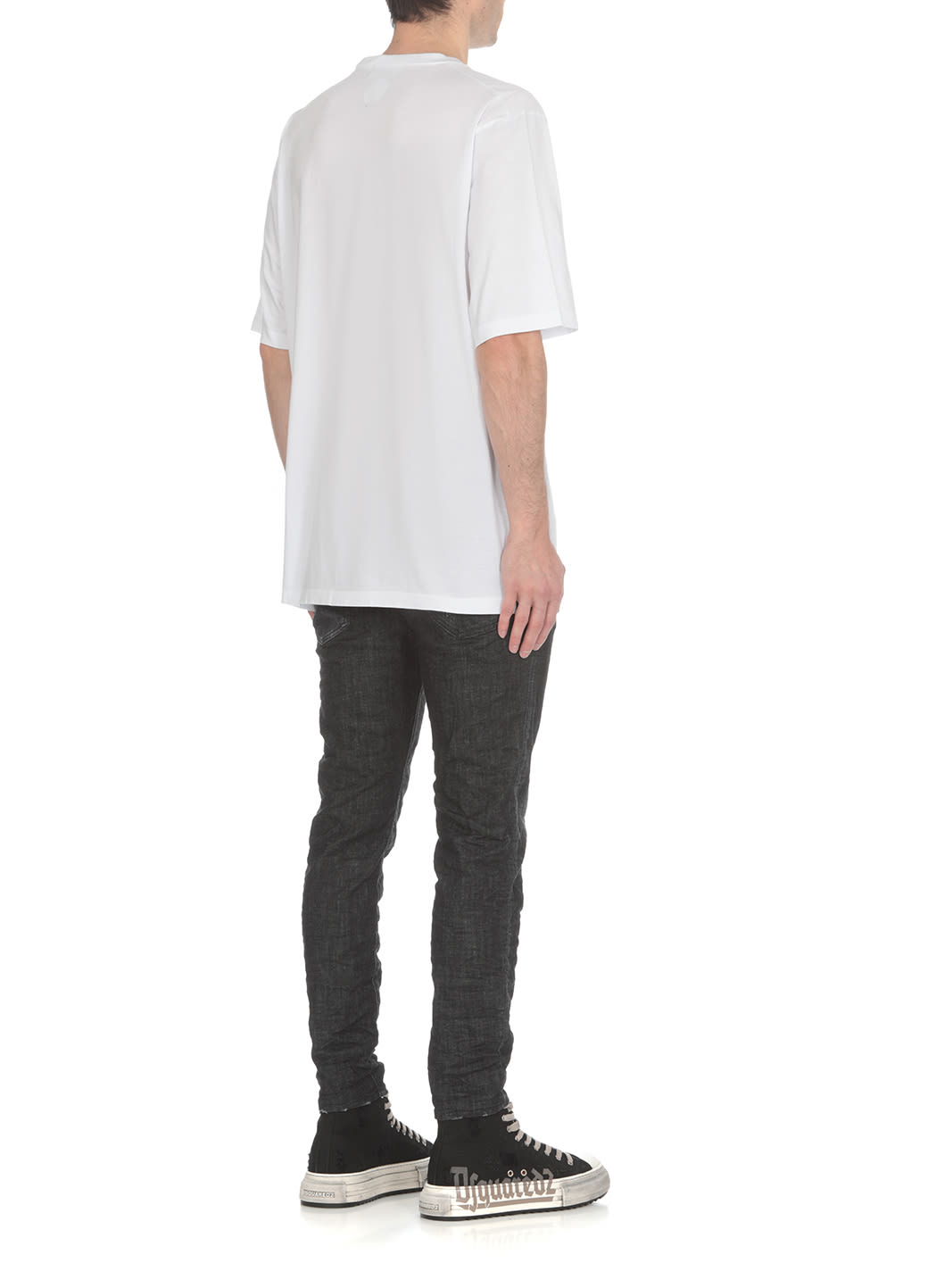 Dsquared2 Graphic-print Short-sleeved T-shirt In White