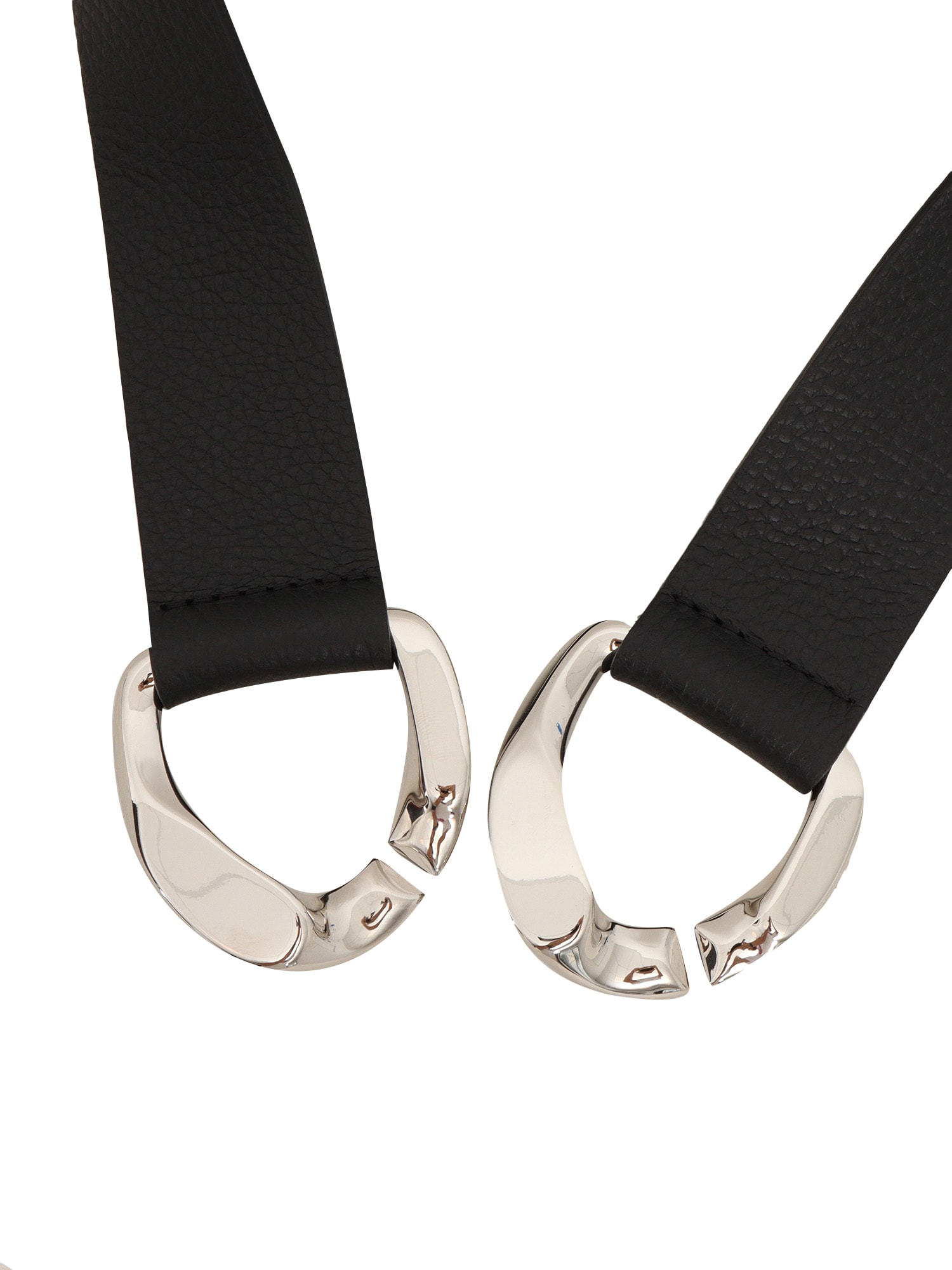 Orciani Elasticated Chain-buckle Belt In Black