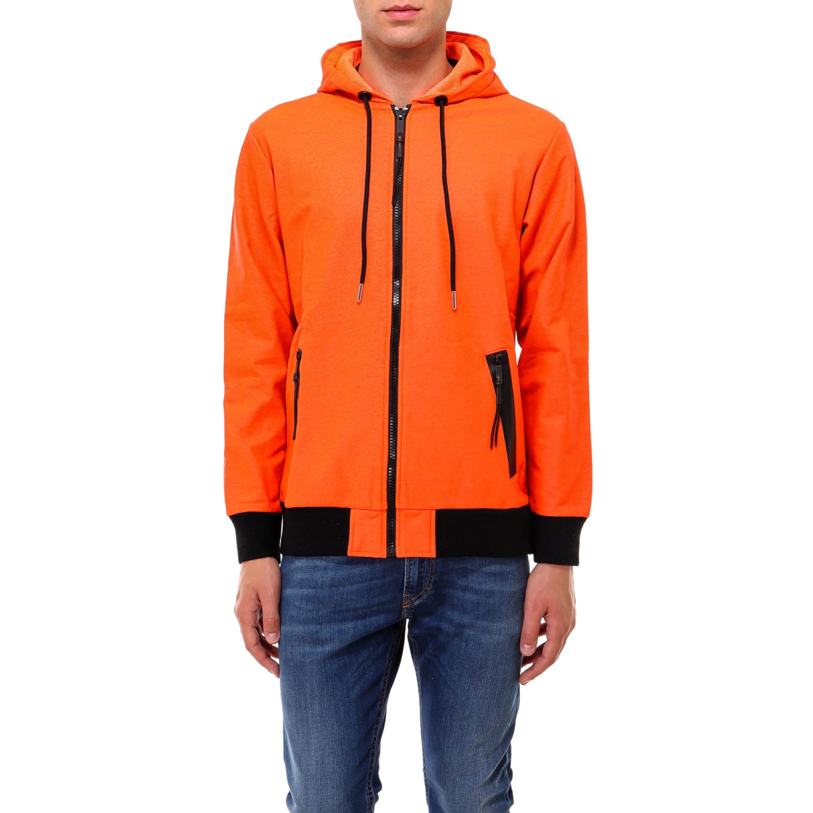 diesel hoodie orange