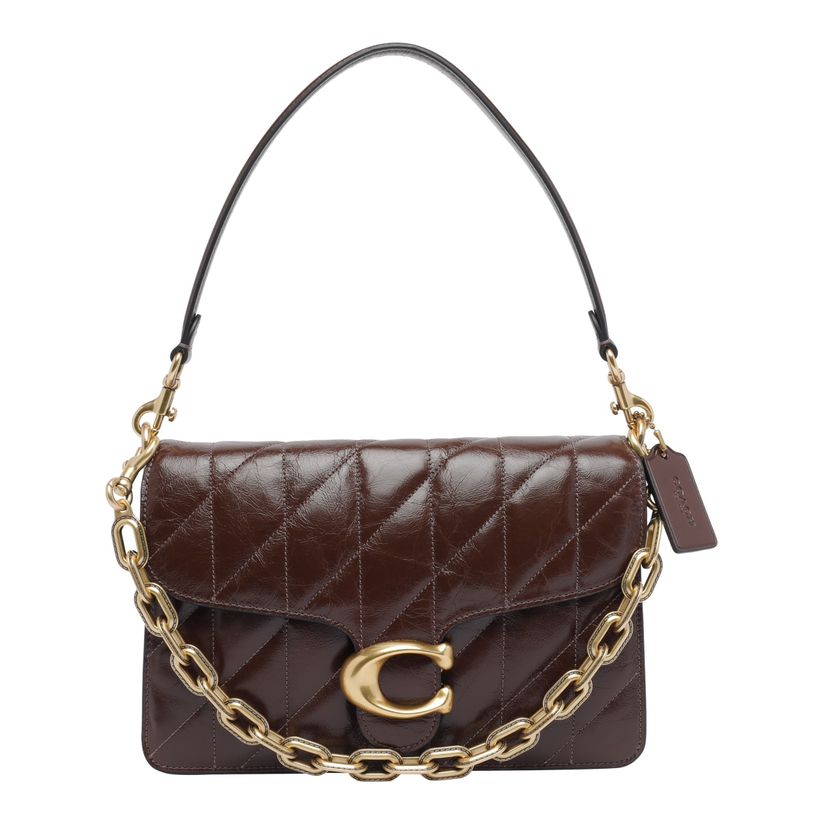 Coach Maple Tabby Quilted Shoulder Bag In Red