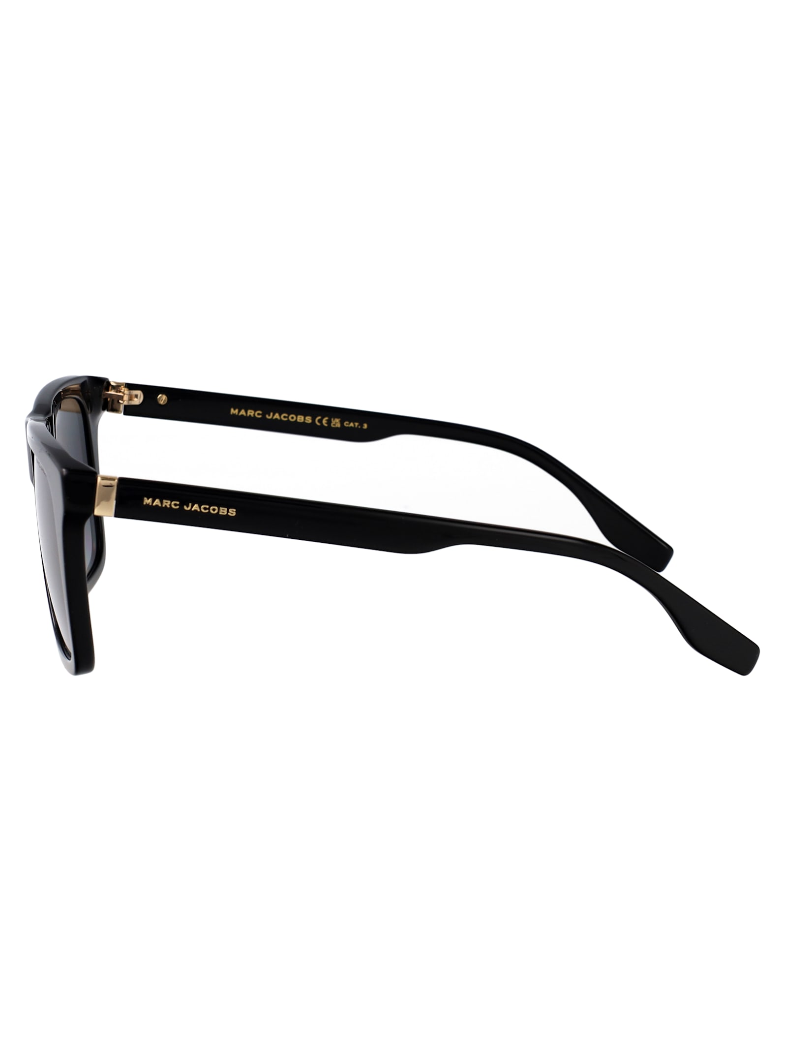 Marc Jacobs Black Acetate Sunglasses In Black