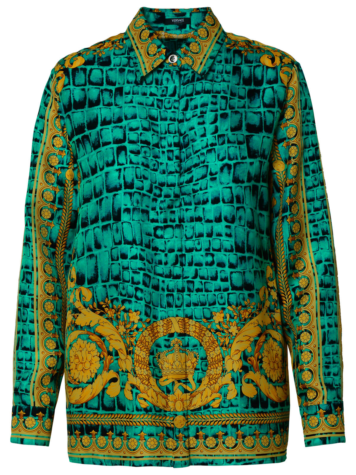 baroccodile Multicolored Silk Shirt