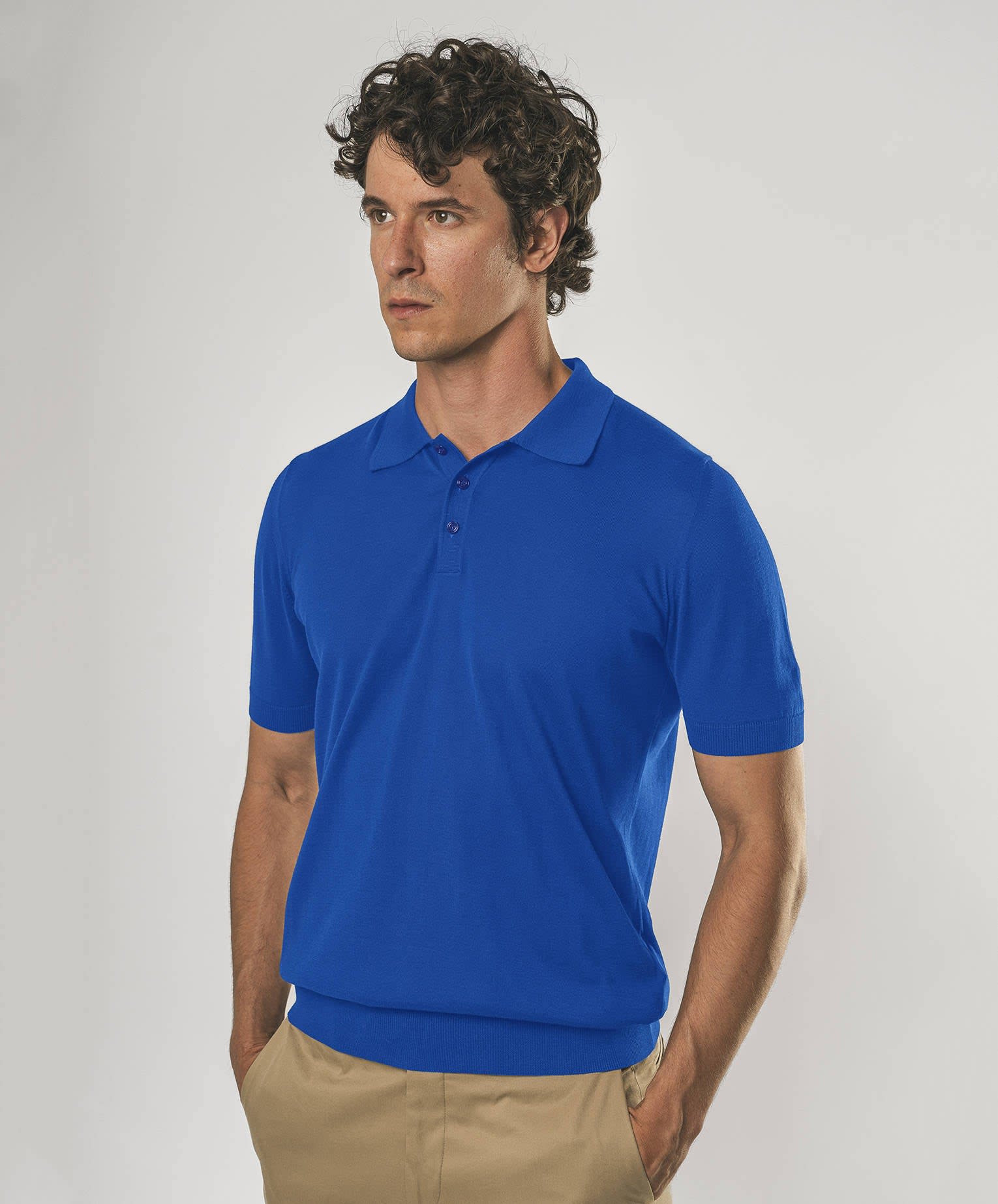 Larusmiani Ischia Polo Sweater In Blue