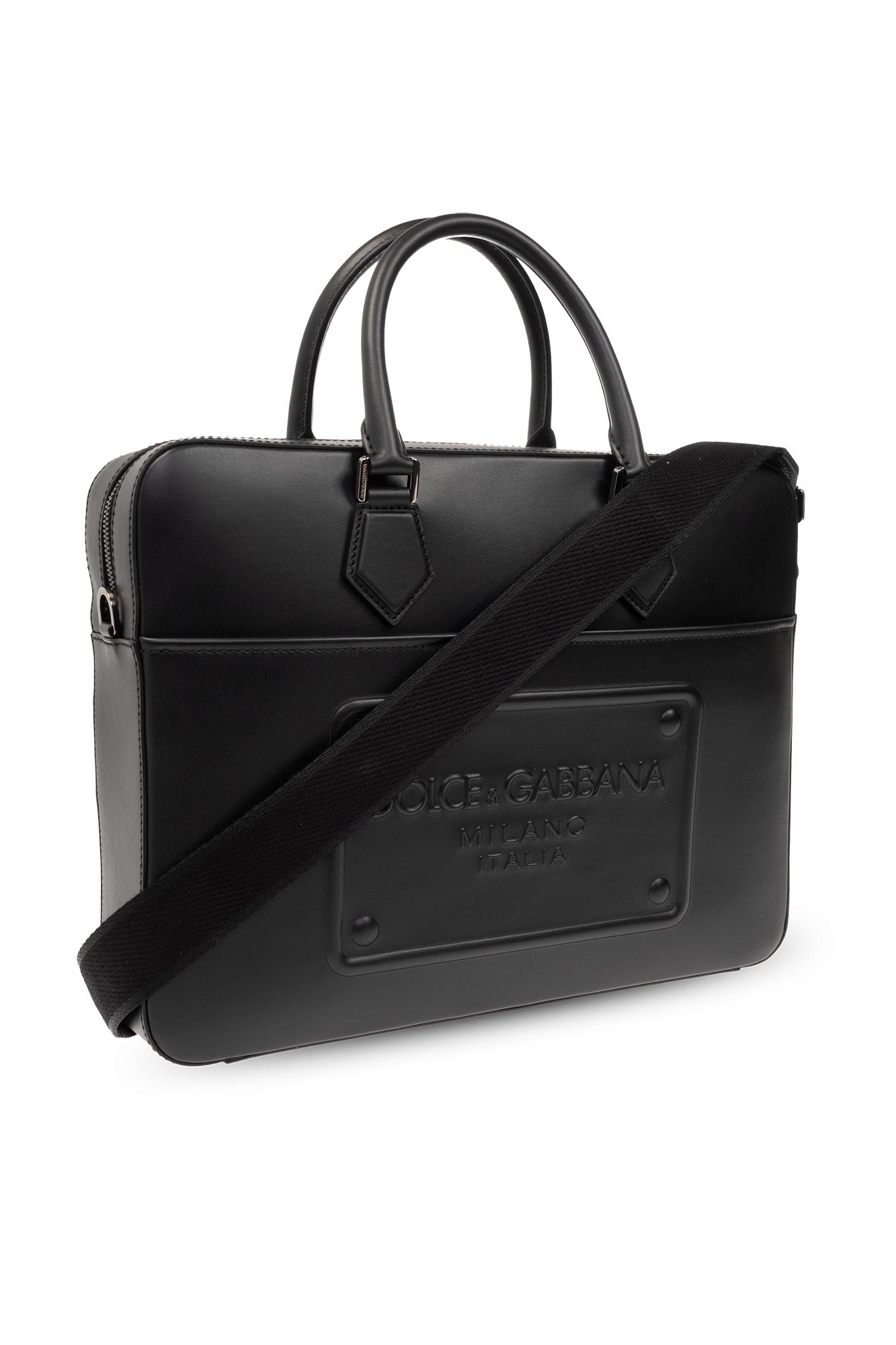 Shop Dolce & Gabbana Briefcase With Logo In Nero
