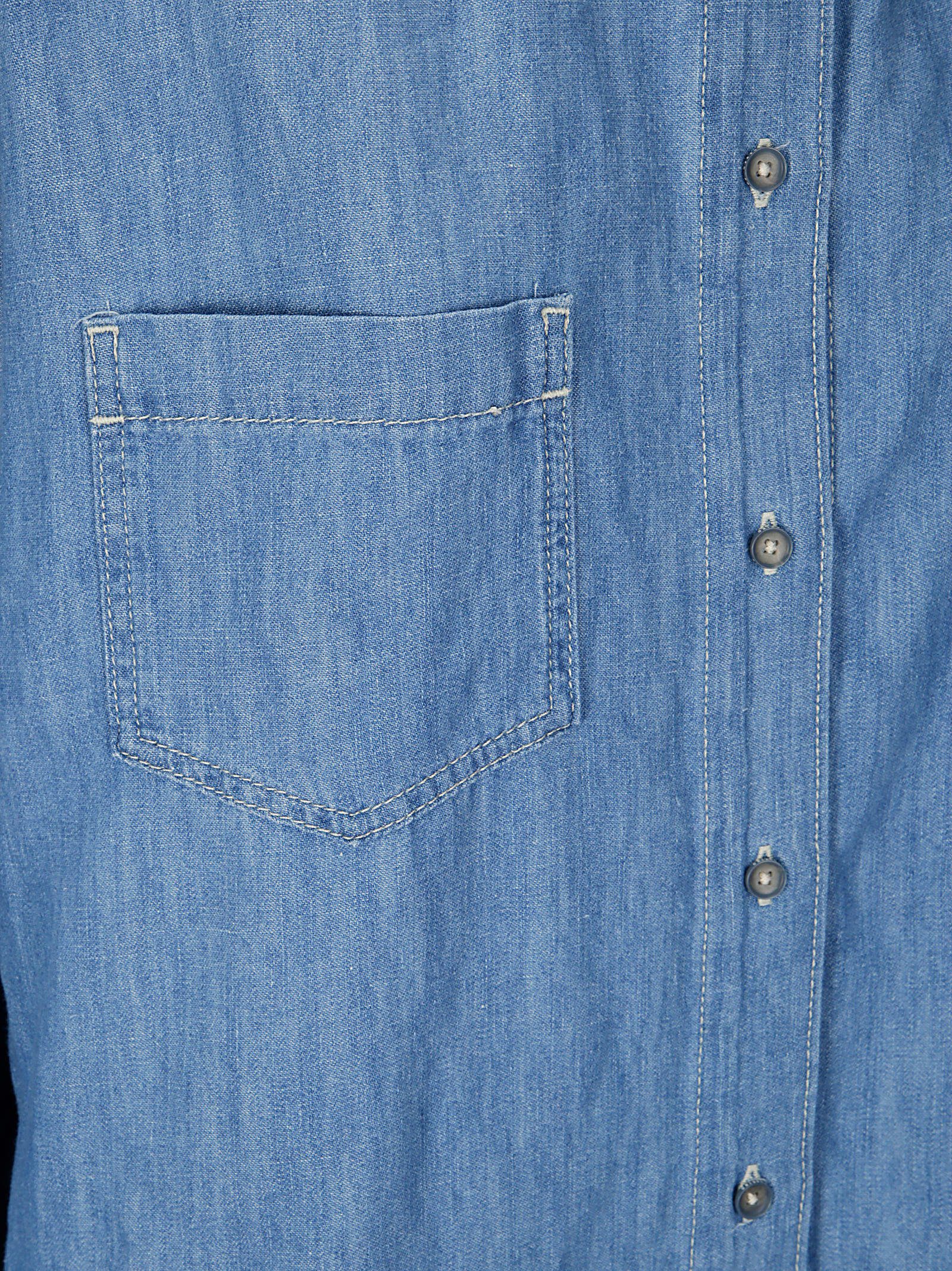 7 For All Mankind Long Denim Shirt Dress