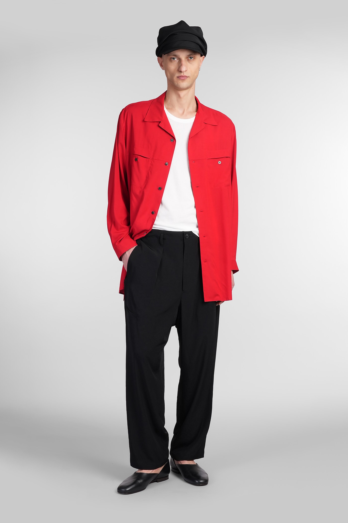Yohji Yamamoto Pants In Black Triacetate In Black