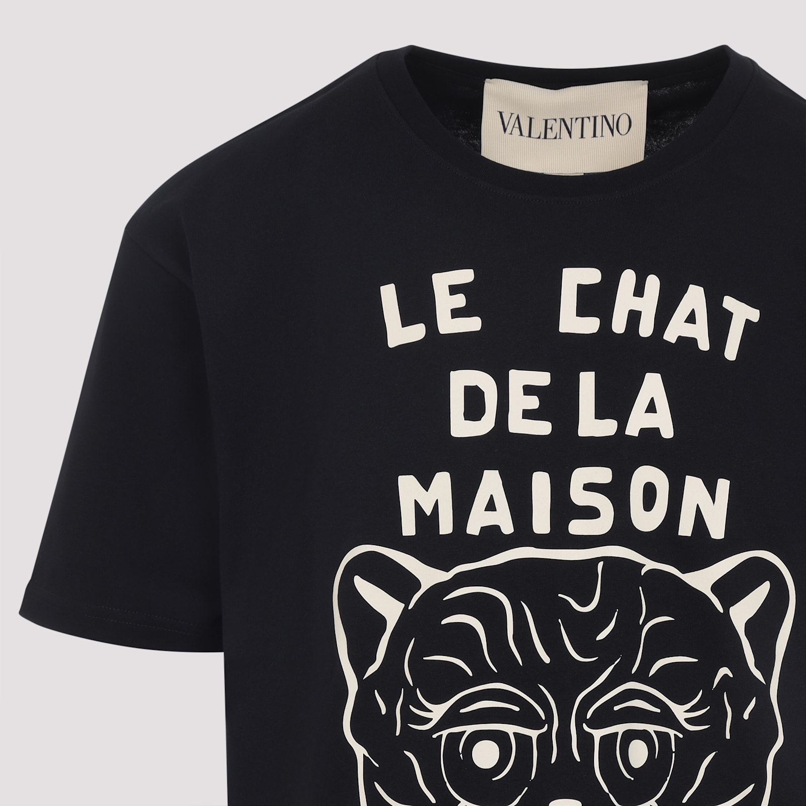 Valentino Garavani T-shirt With Le Chat De La Maison Print