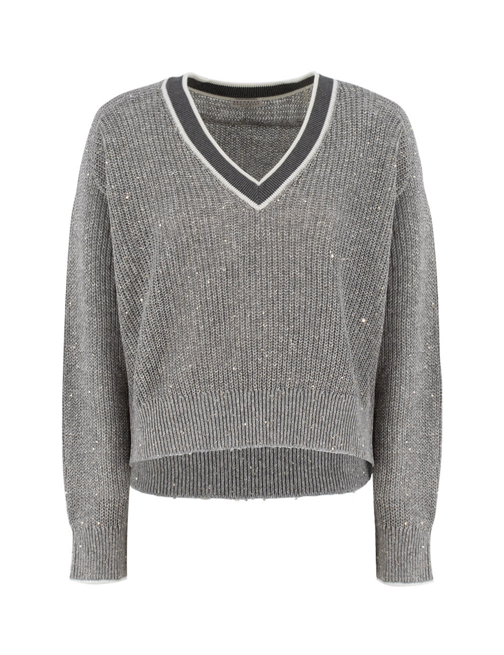 Shop Brunello Cucinelli Sweater In Grigio Medio