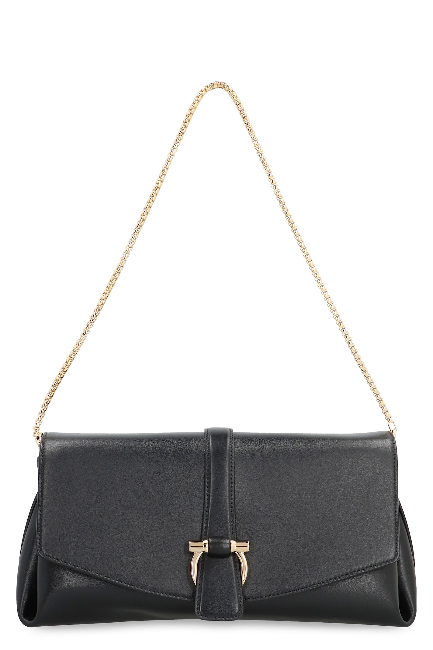 Shop Ferragamo M Leather Crossbody Bag In Black