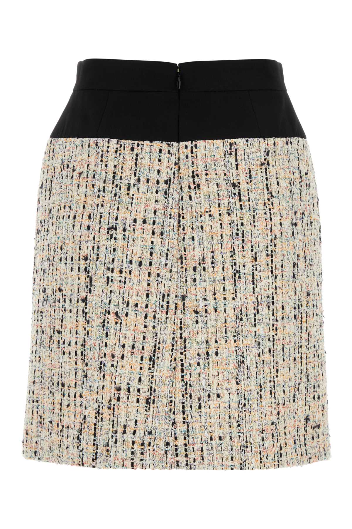 Shop Alexander Mcqueen Multicolor Boucle Skirt In Multicolour