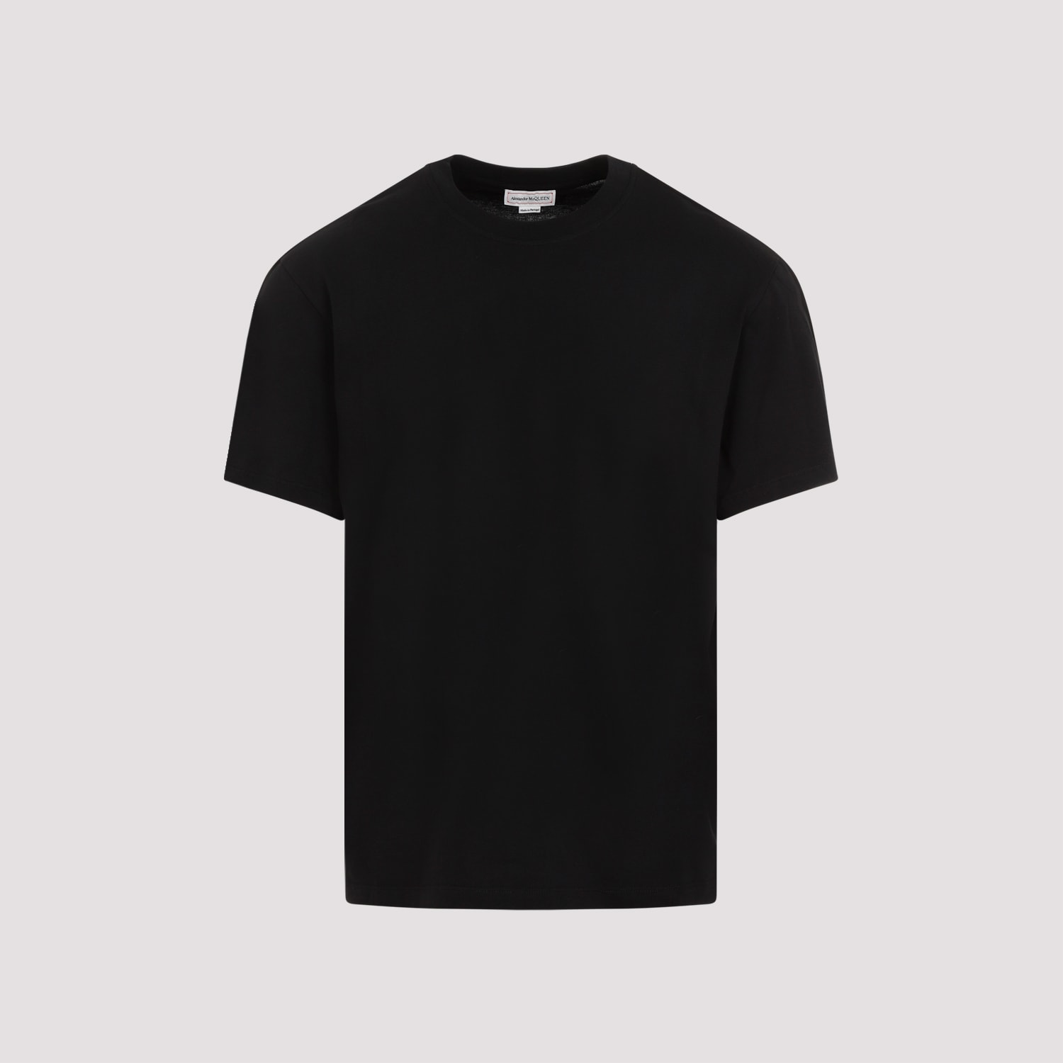 Shop Alexander Mcqueen Cotton T-shirt In Black Black