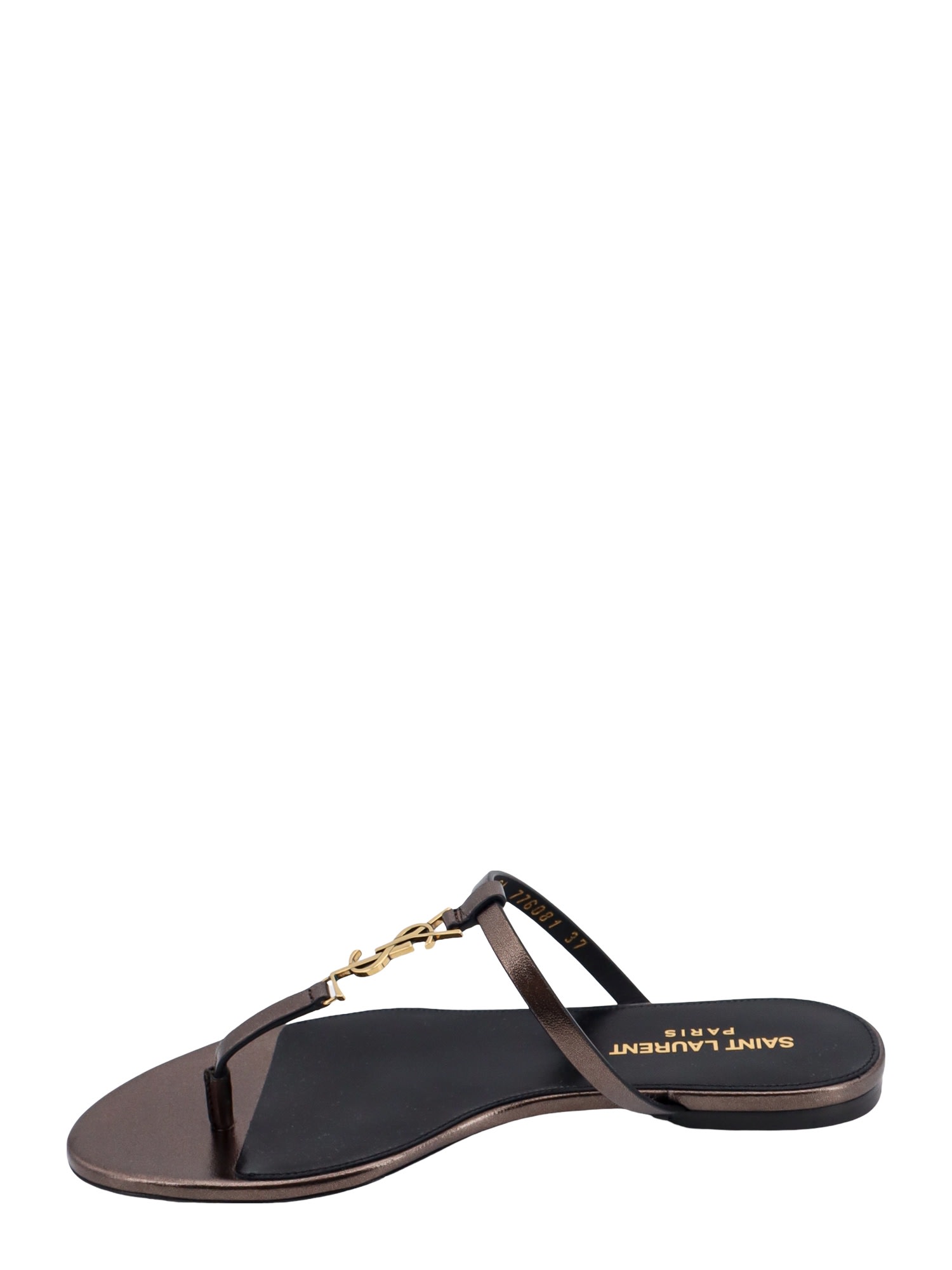 Shop Saint Laurent Cassandra Sandals In Brown