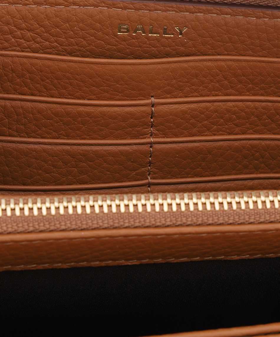 Bally Pennant Zip Wallet In Brown