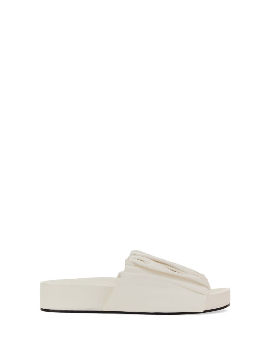 JIL SANDER LOW LEATHER SANDALS 