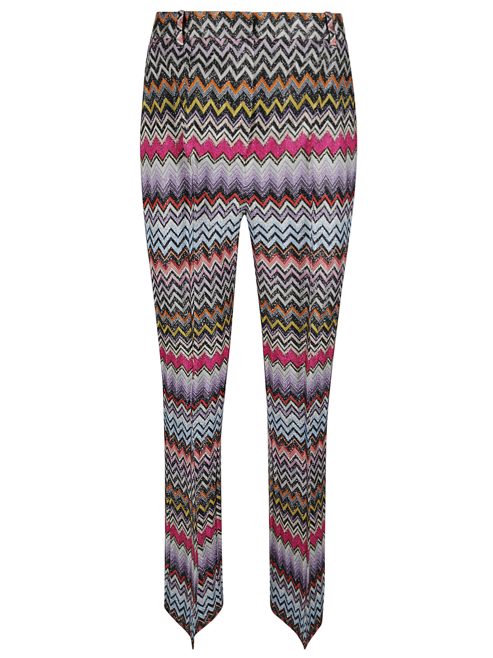 Shop Missoni Zigzag Print Trousers In Multicolor