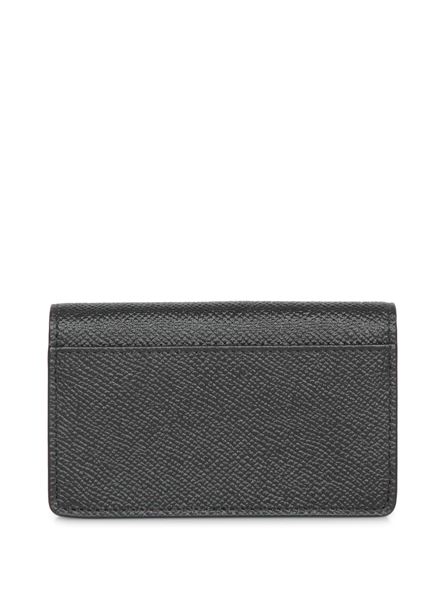 Shop Maison Margiela 2-clip Black Wallet