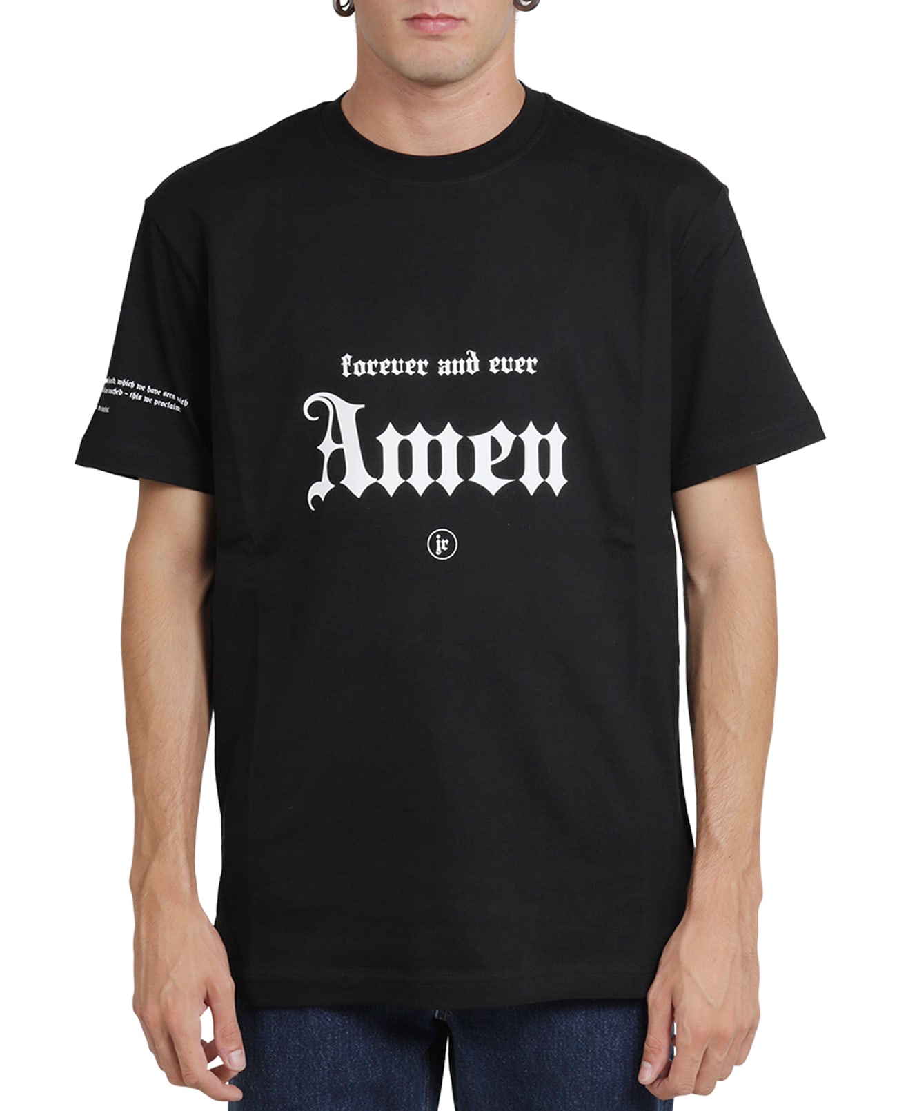 John Richmond Black Amen T-shirt