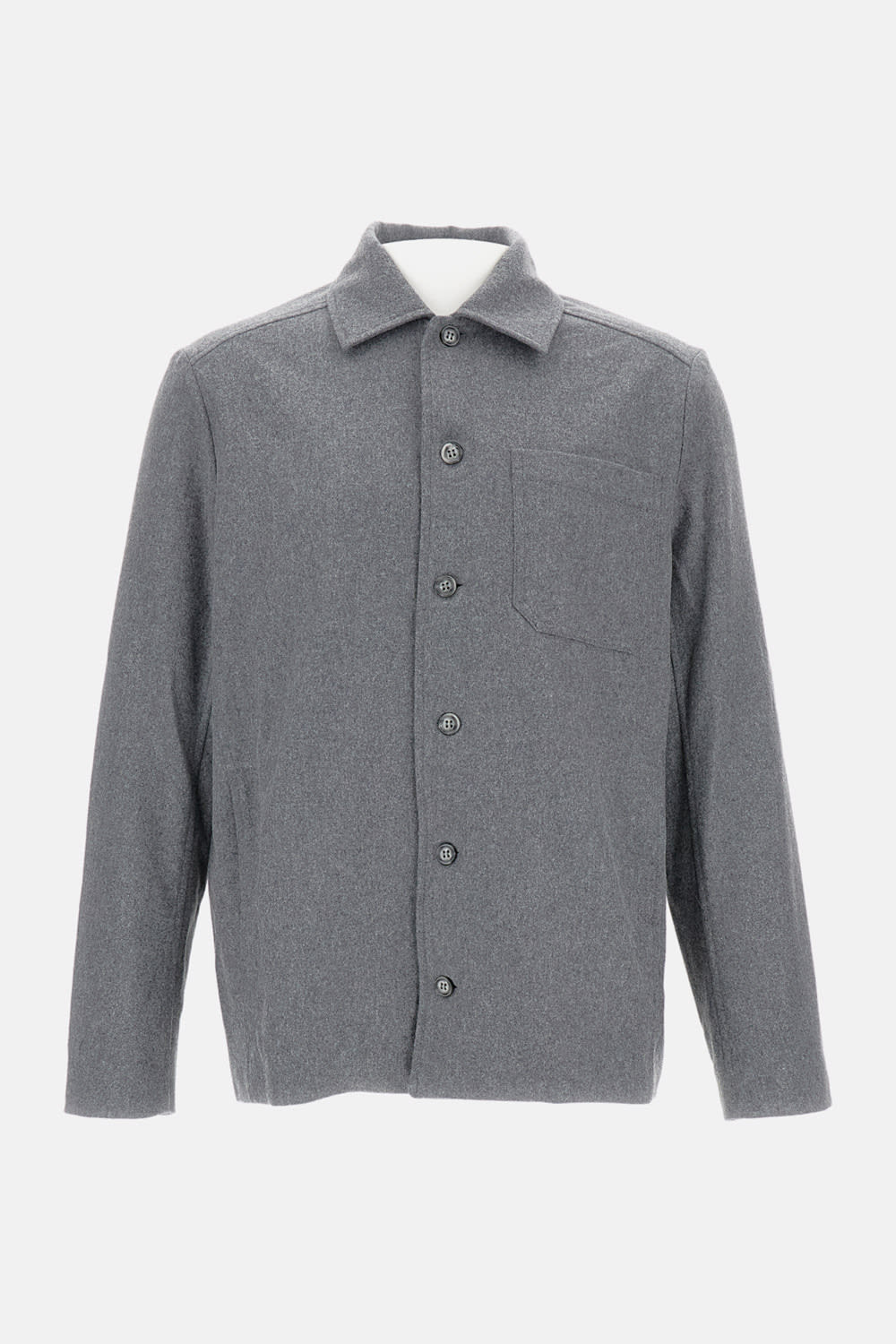 Apc Wool Blend Shirt In Gray