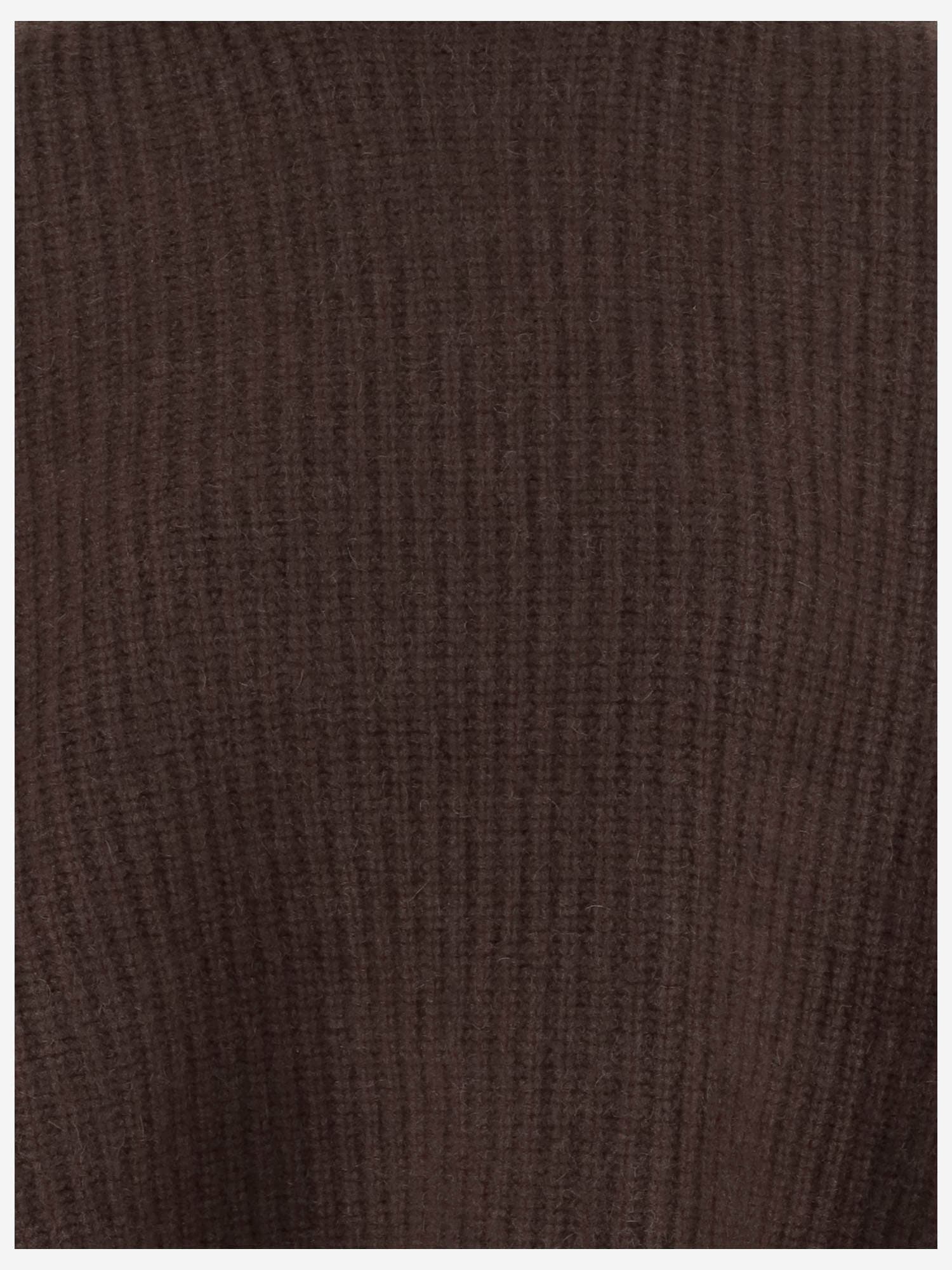 Arch4 Turtleneck Ribbed Cashmere Sweater In Brown