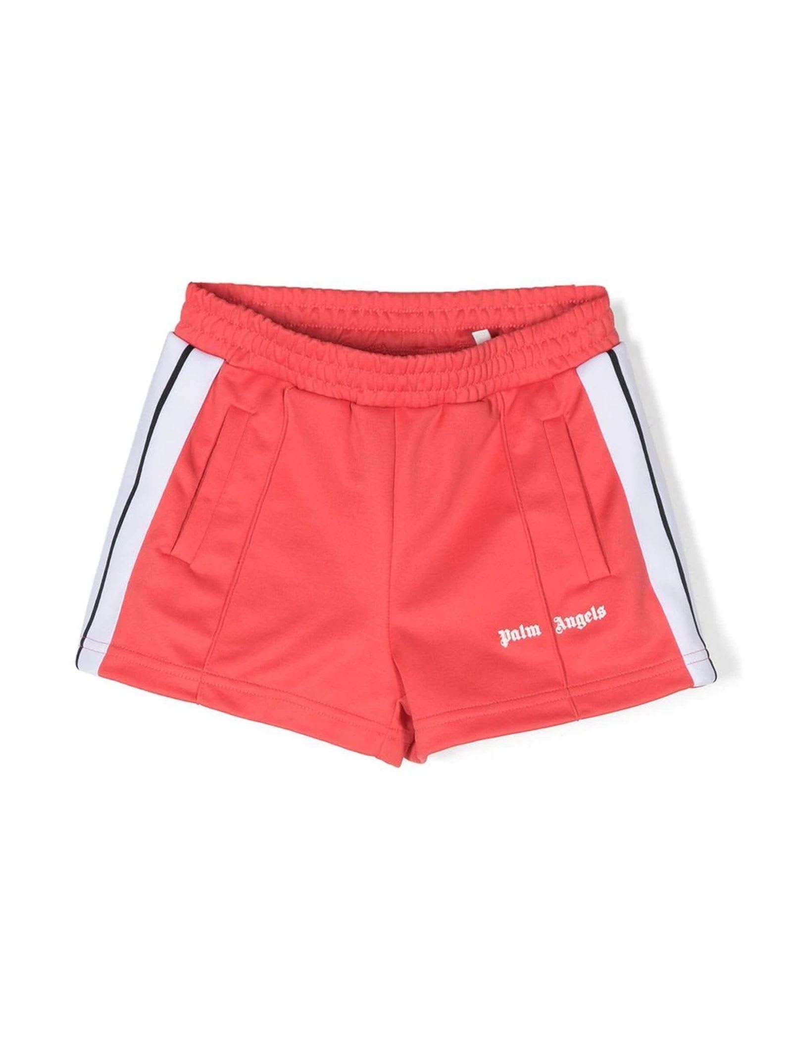 Palm Angels Coral Polyester Shorts
