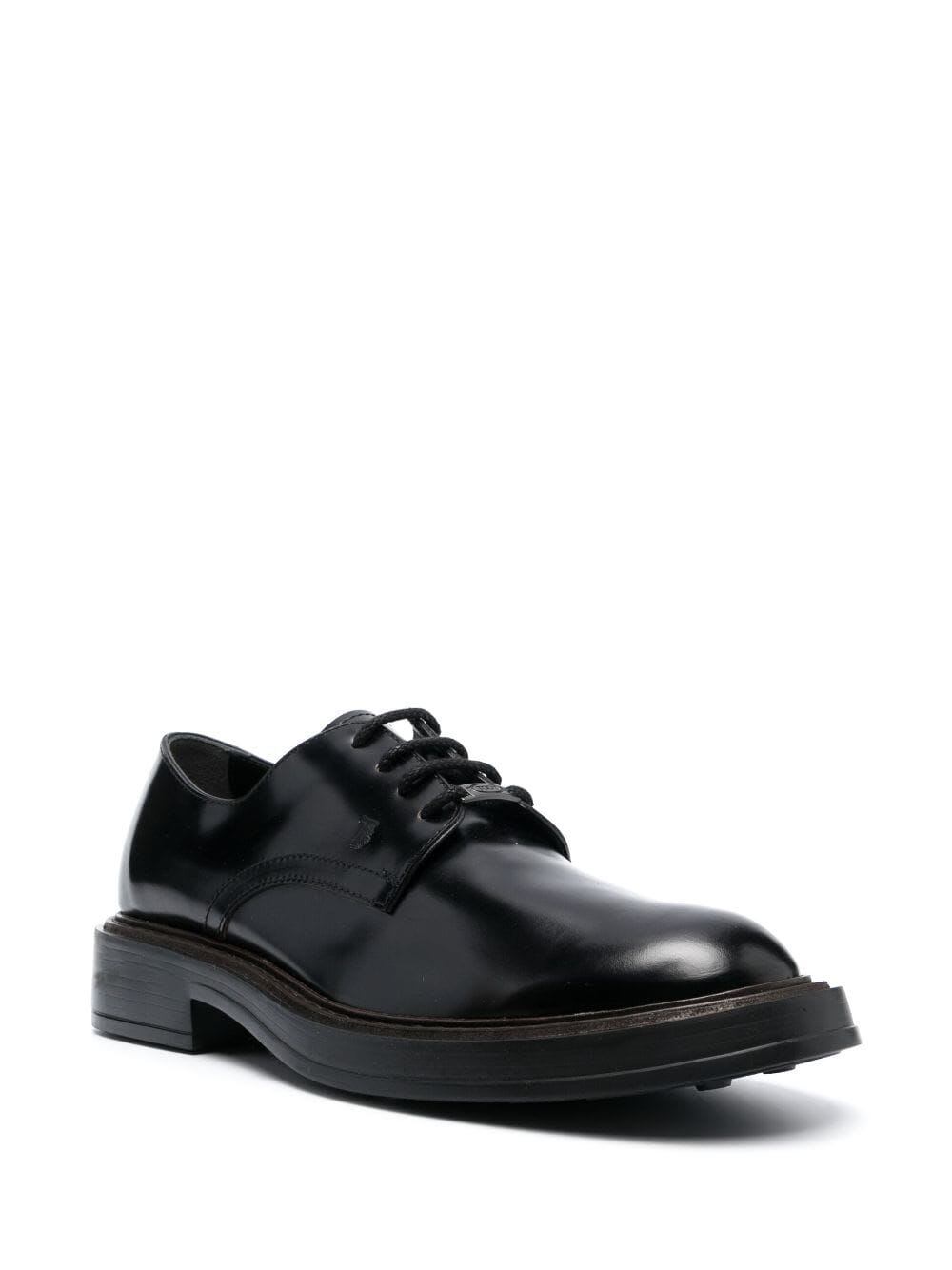 Shop Tod's Derbies In Black