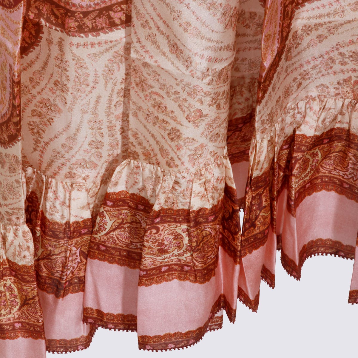 Zimmermann Wanderlust Patterned Silk Maxi Skirt In Multi