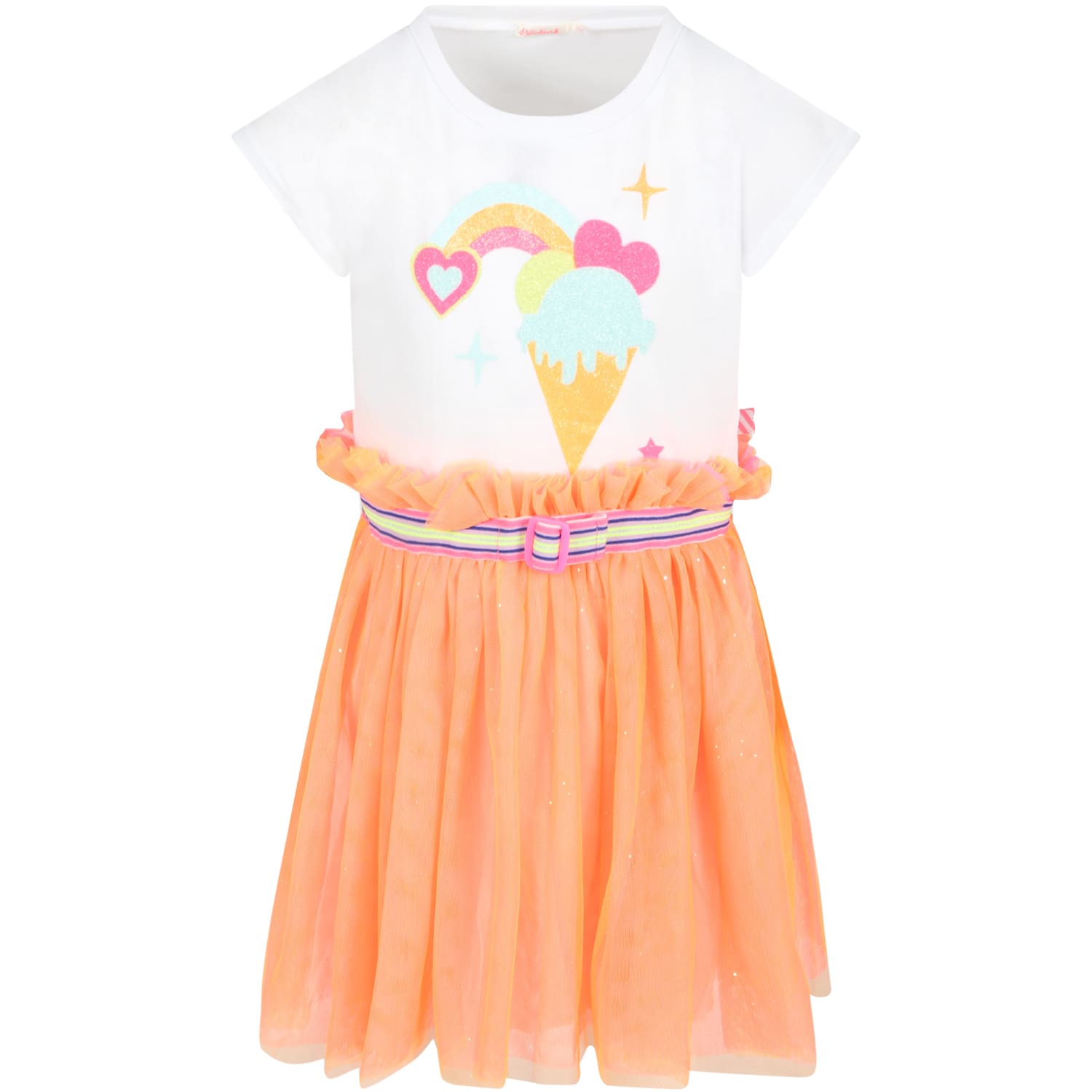 Billieblush Multicolor Dress For Girl With Prints