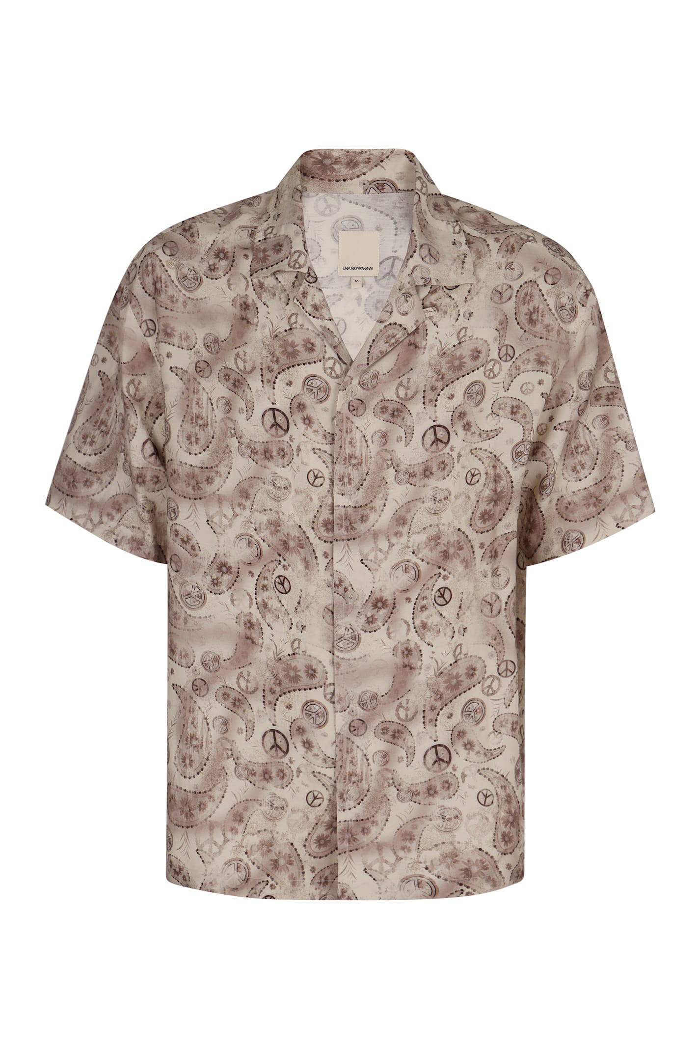 Emporio Armani Asv Capsule Peace All Over Print Shirt