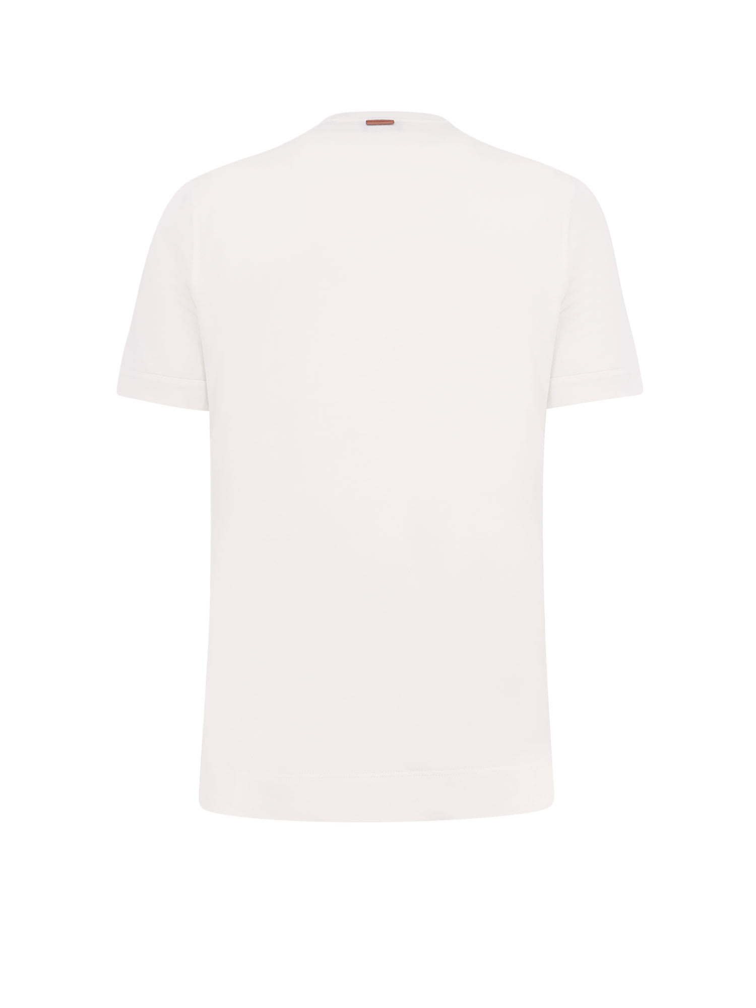 Shop Zegna Leggerissimo Cotton And Silk T-shirt In White