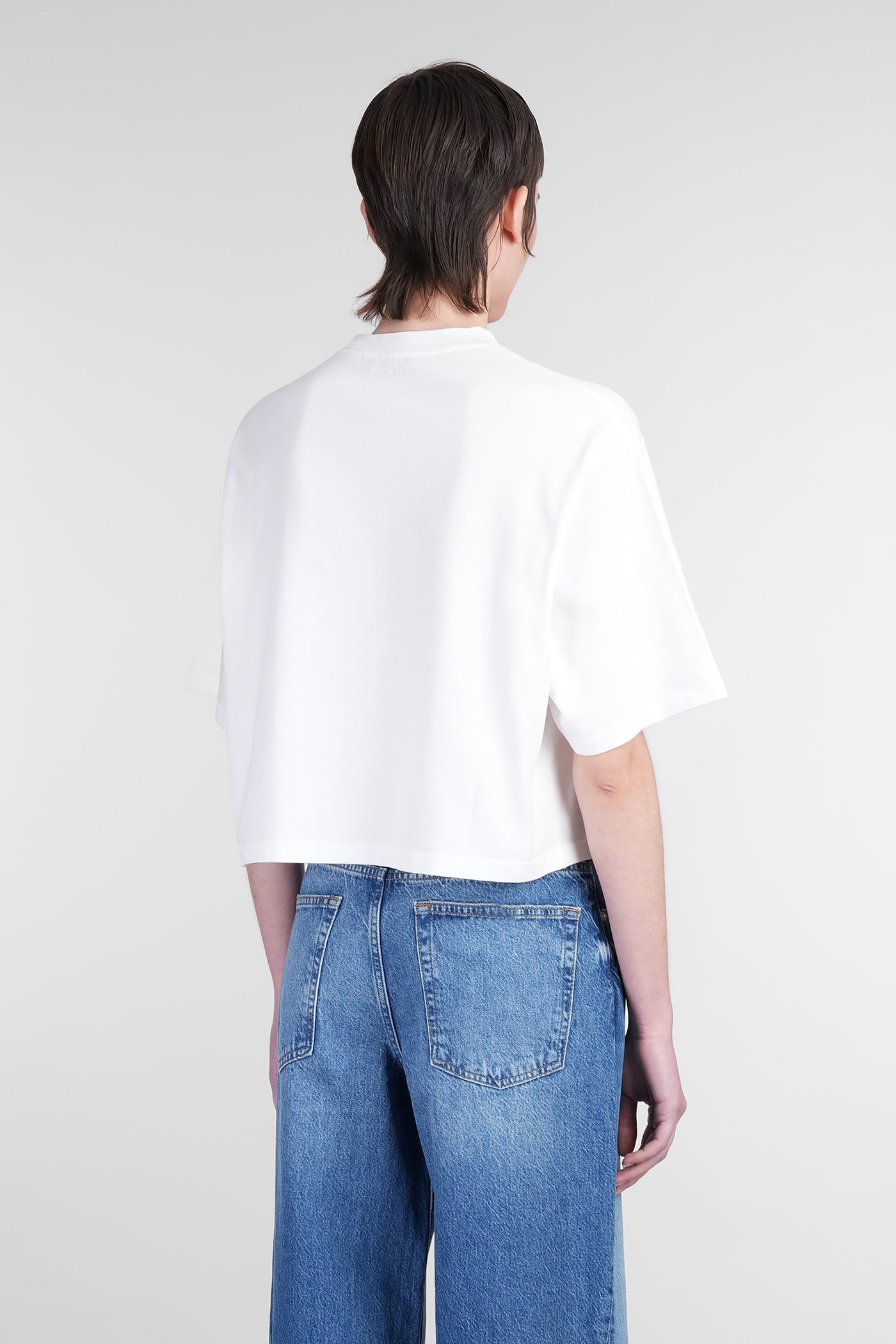 Shop Anine Bing Myers T-shirt In White Cotton