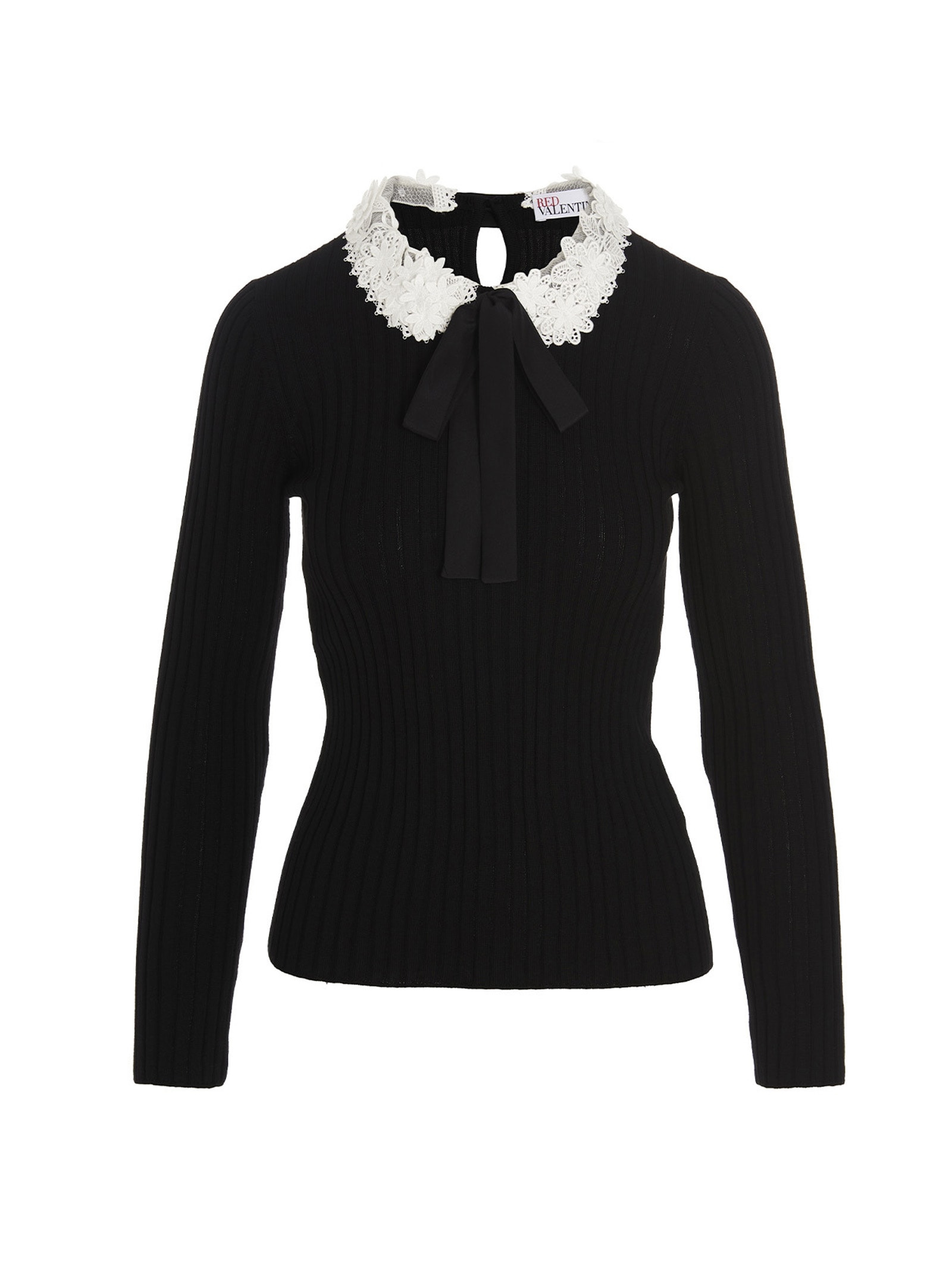 RED Valentino Lace Collar Sweater