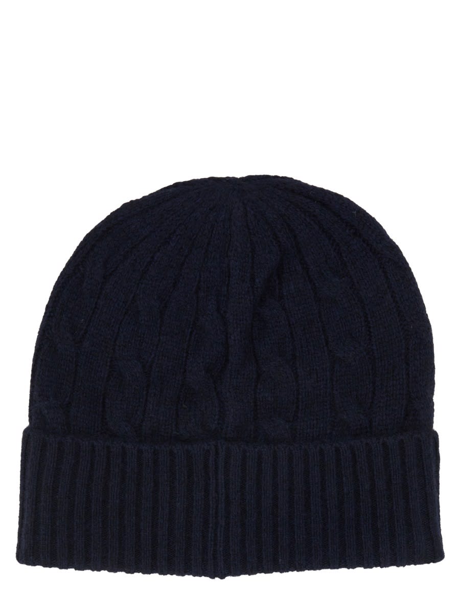 Polo Ralph Lauren Braided Wool And Cashmere Beanie In Multi