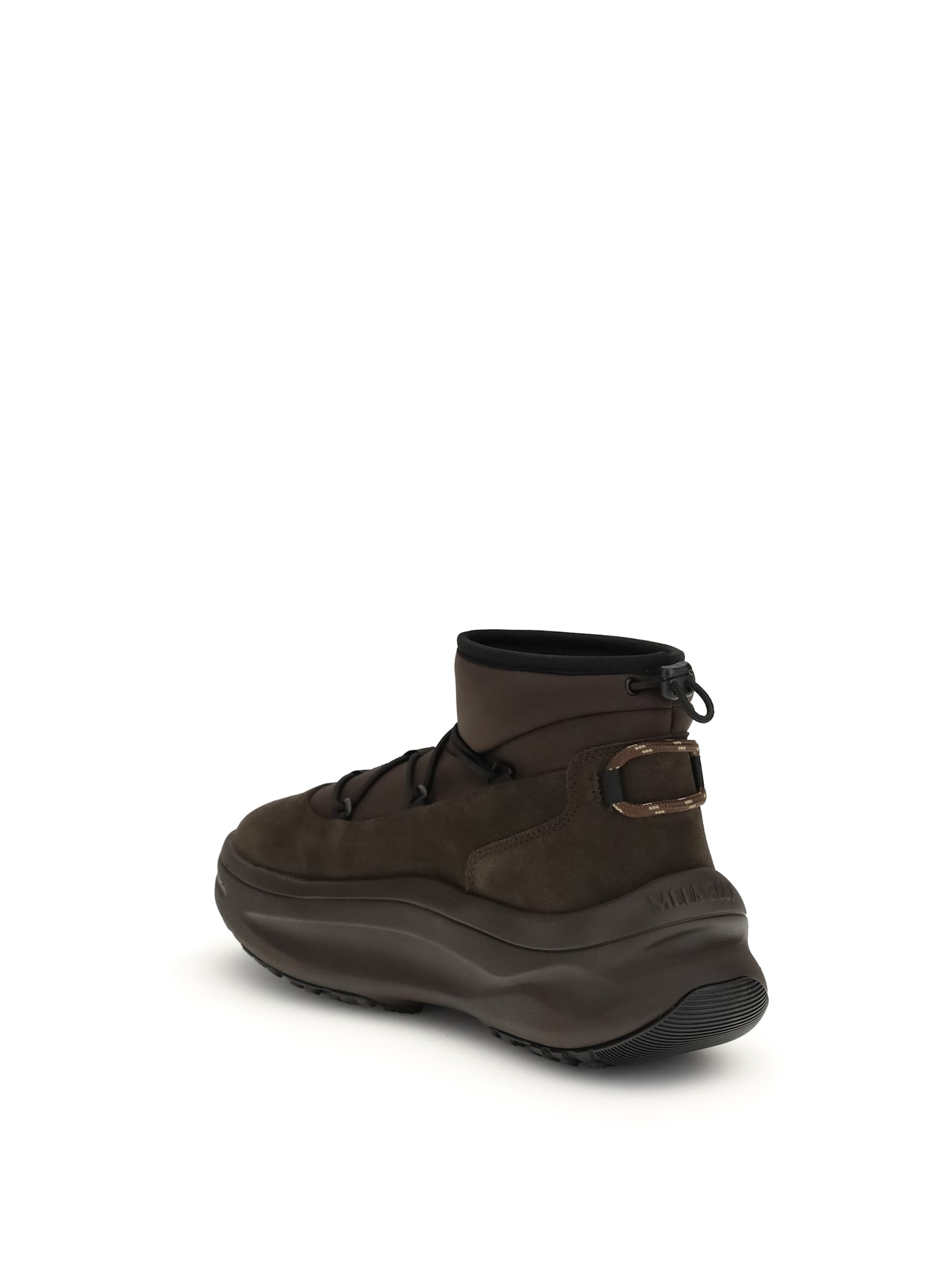Moon Boot Brown Moon247 Slip-on Sneakers In Black