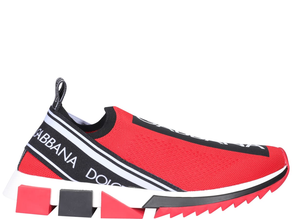 Dolce & Gabbana Dolce And Gabbana Red Sorrento Sneakers In Red