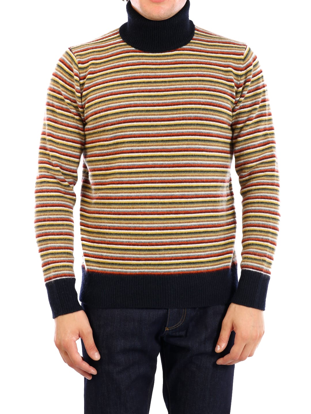 Shop Roberto Collina Stripes Pullover In Multicolor