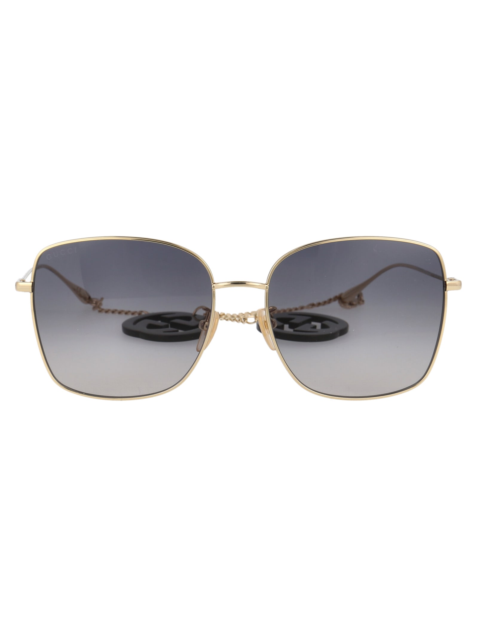 Shop Gucci Gg1030sk Sunglasses In 001 Gold Gold Grey