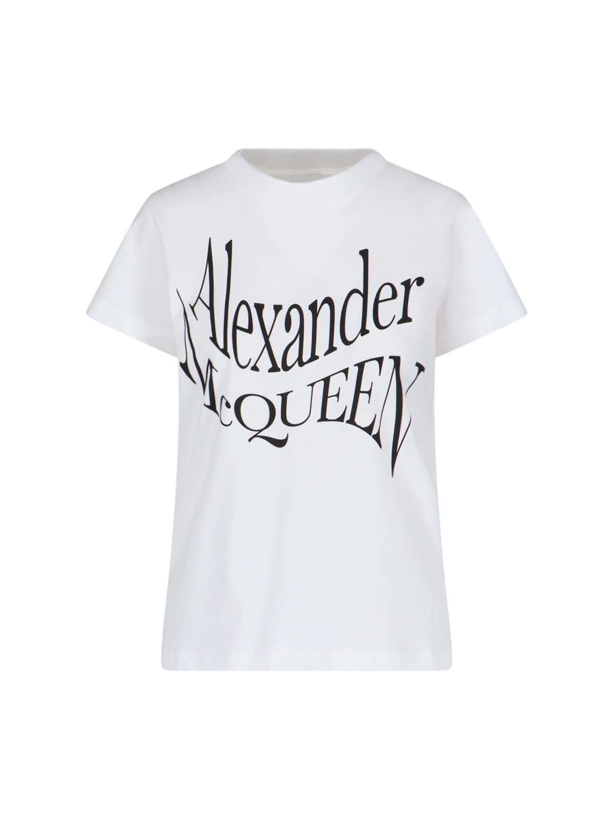 Alexander Mcqueen Logo T-shirt In White