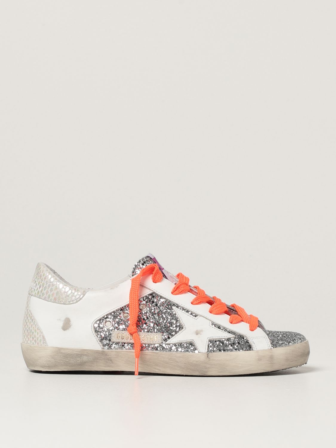 Buy Golden Goose Sneakers Superstar Golden Goose Glitter Sneakers online, shop Golden Goose shoes with free shipping