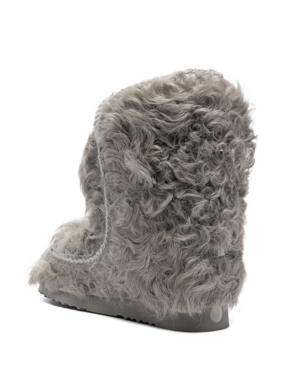 Mou Eskimo 18 Checkiang Fur Boots In Gray