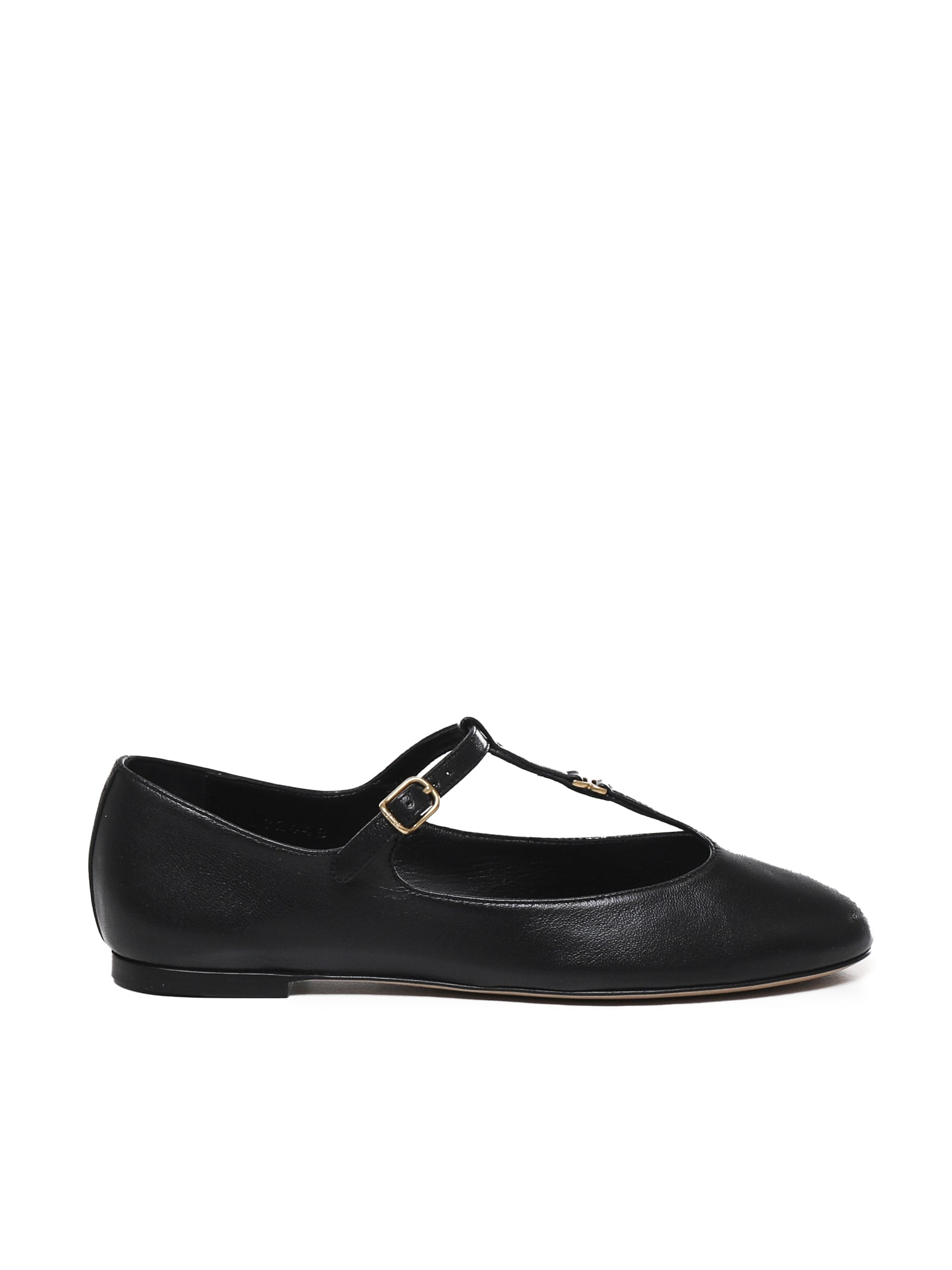 Shop Chloé Marcie Ballerinas In Black