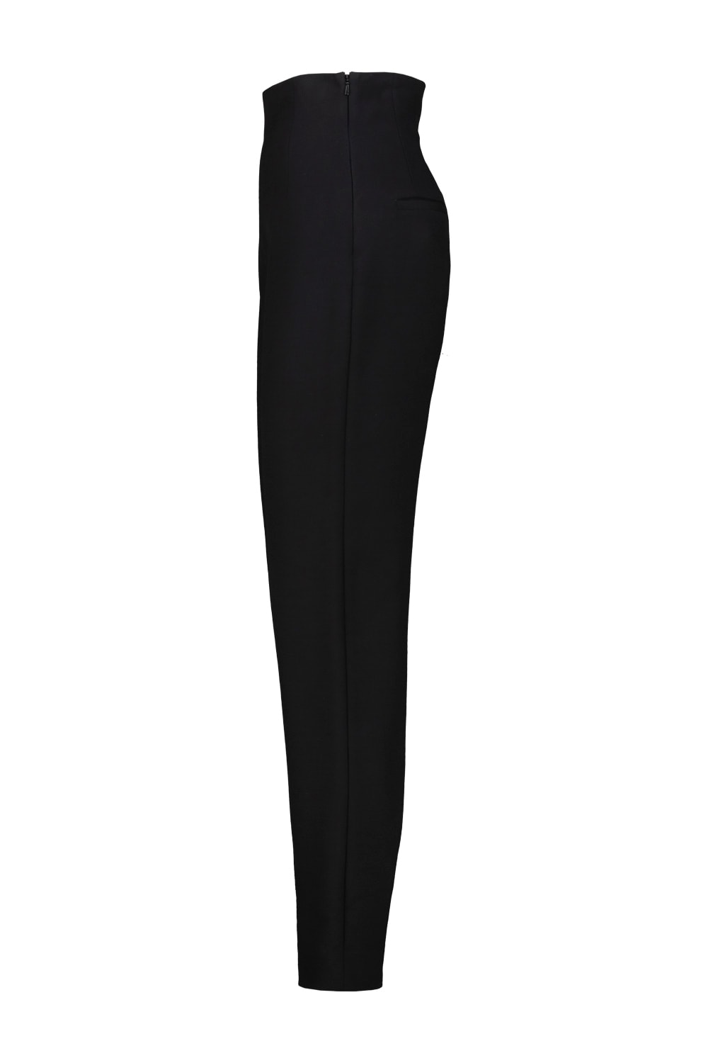 Khaite Slim-fit Satin Trousers In Black