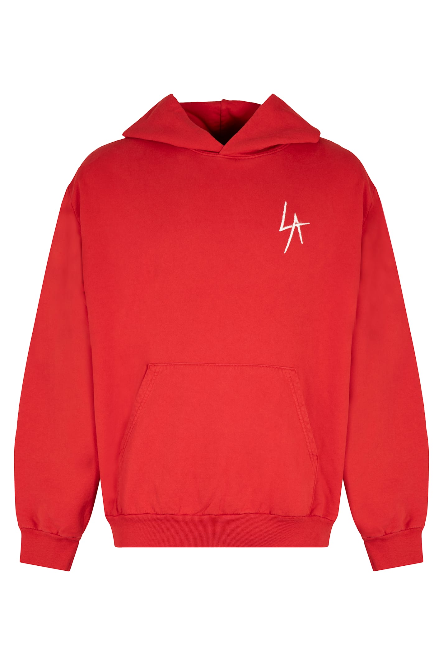Local Authority Logo-embroidered Hoodie In Red