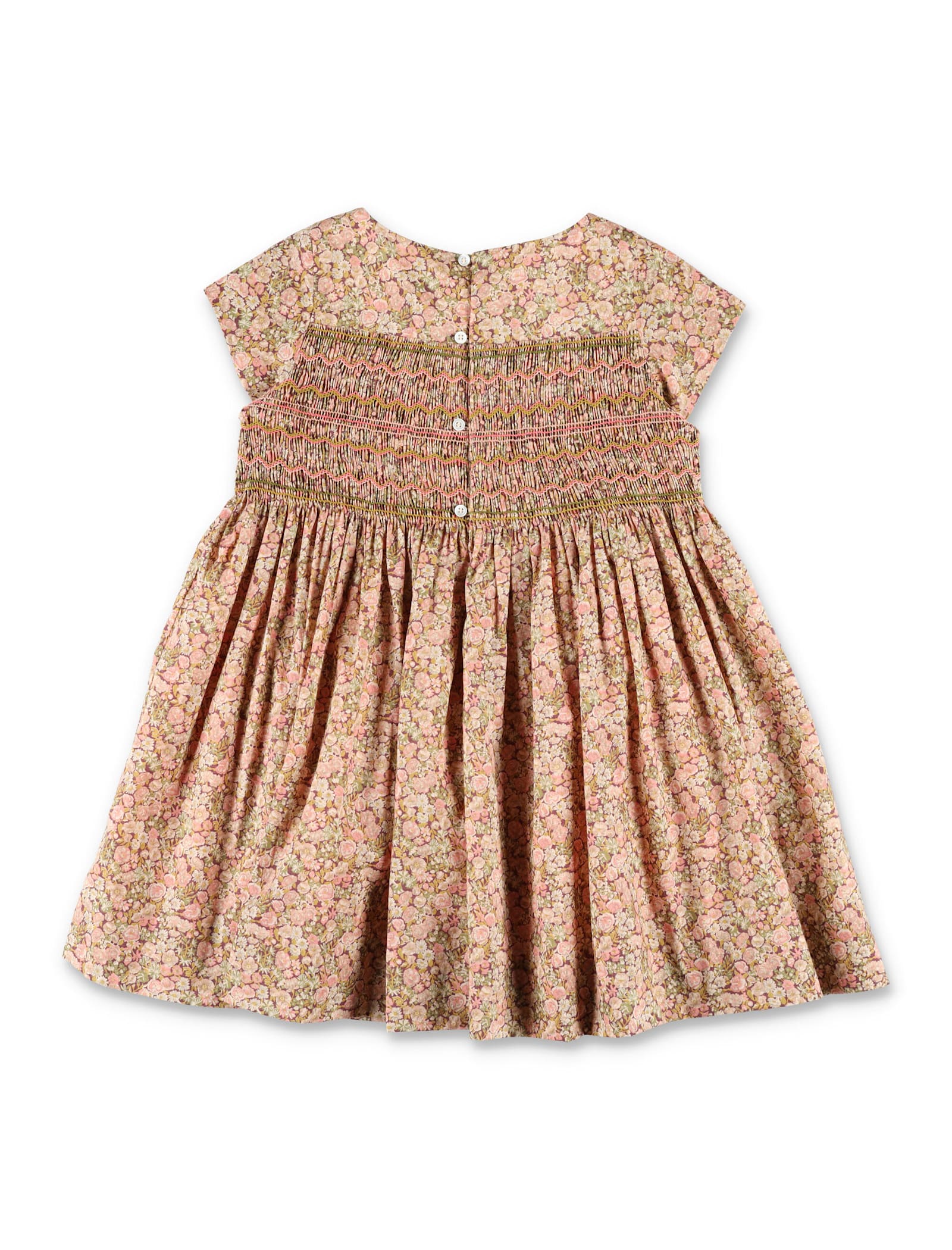 Bonpoint Duchessa Floral Dress In Liberty Cotton In Multi