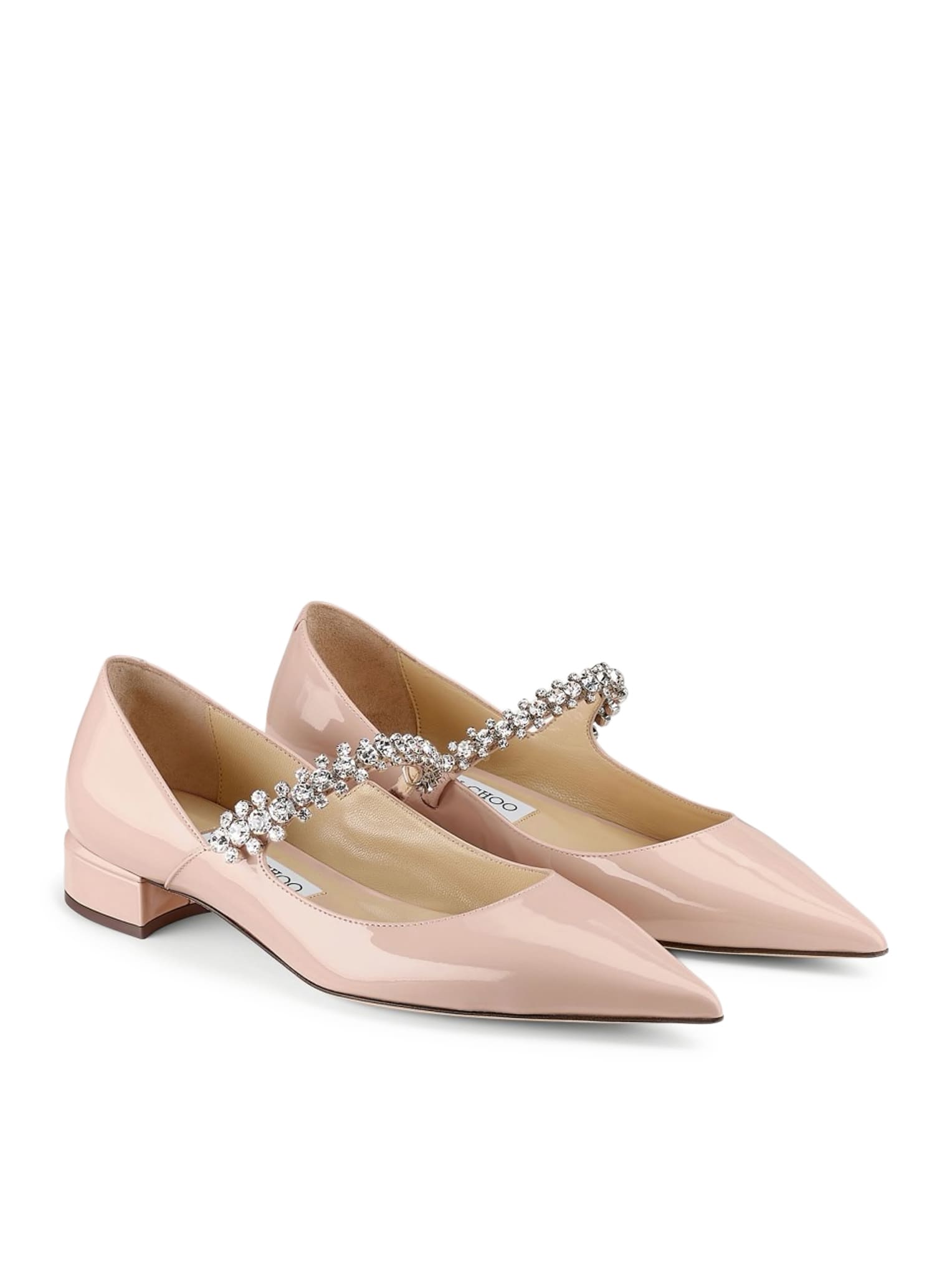 Shop Jimmy Choo Bing Pump Flat In Macaron