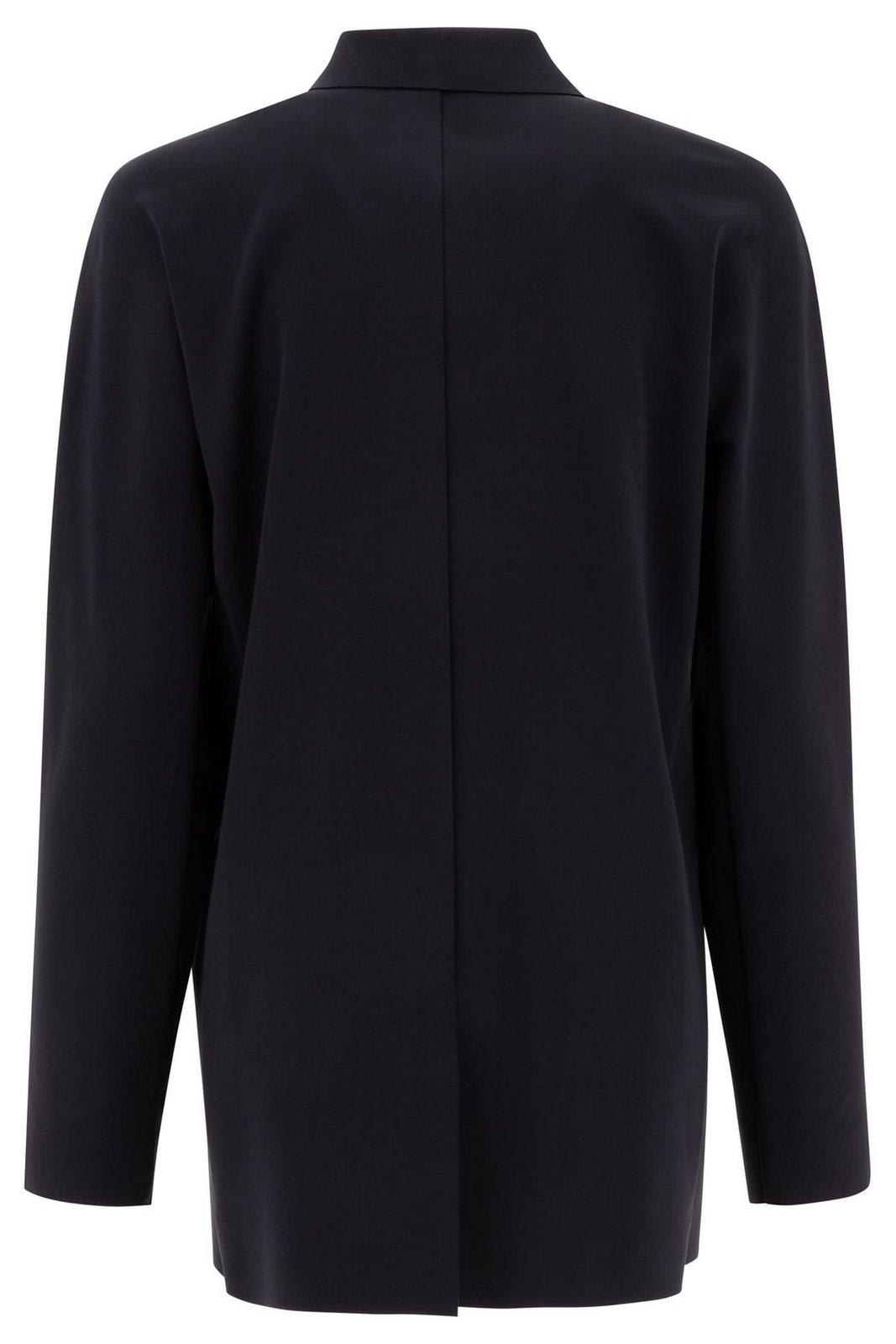 Max Mara Lesena Technical Fabric Jacket In Black