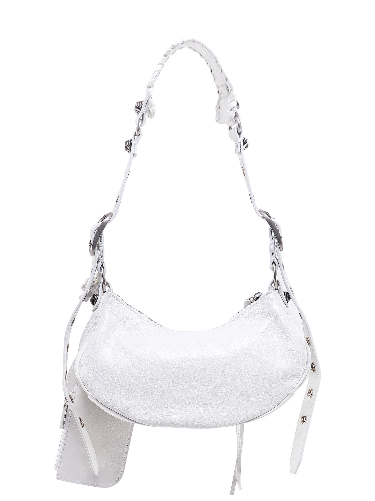 Shop Balenciaga Le Cagole Xs Shoulder Bag In White