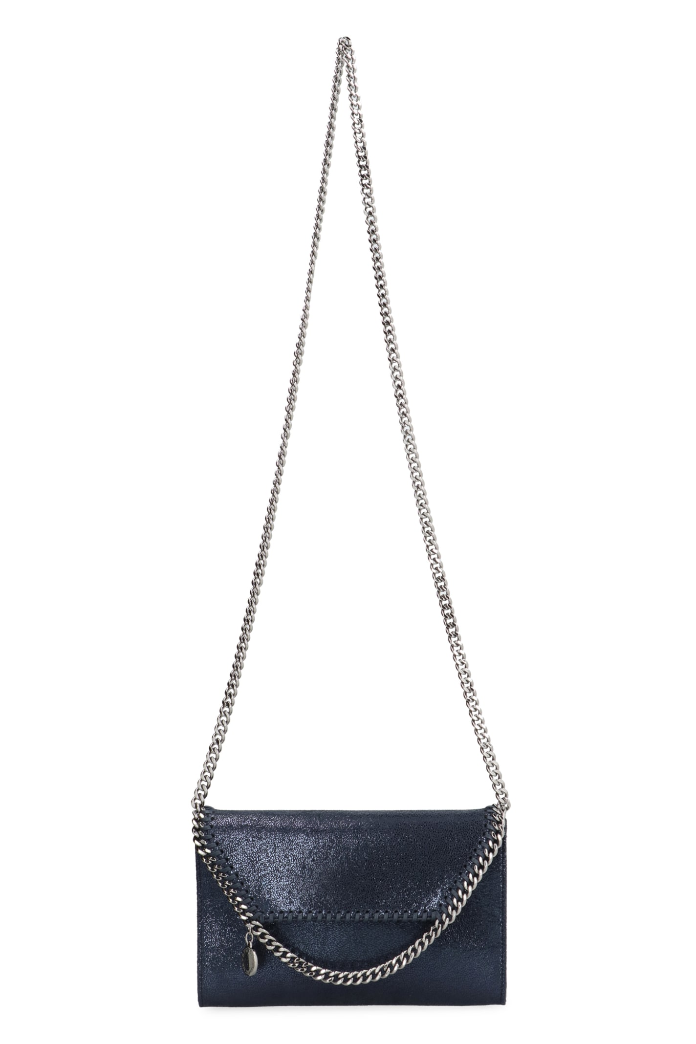 Shop Stella Mccartney Falabella Shoulder Bag In Blue